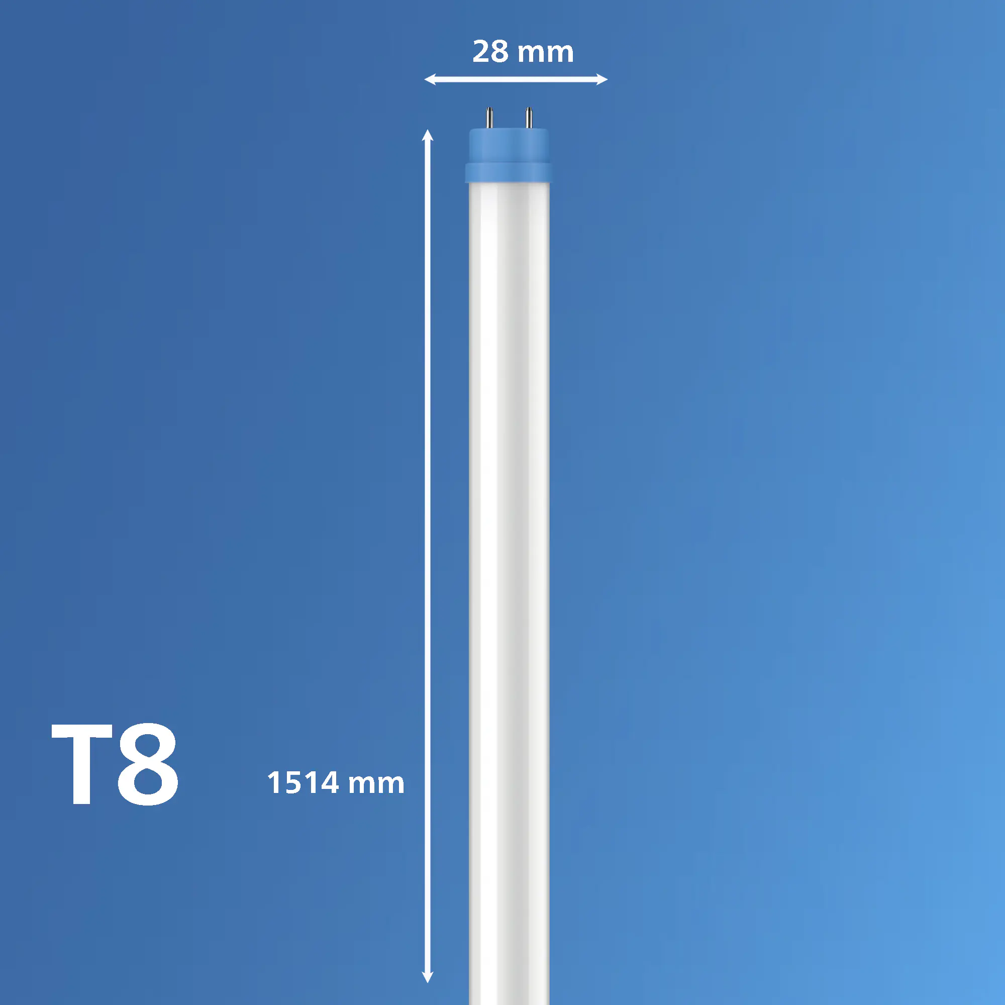 LED Röhre 157,7 cm G13 25,9 W weiß
