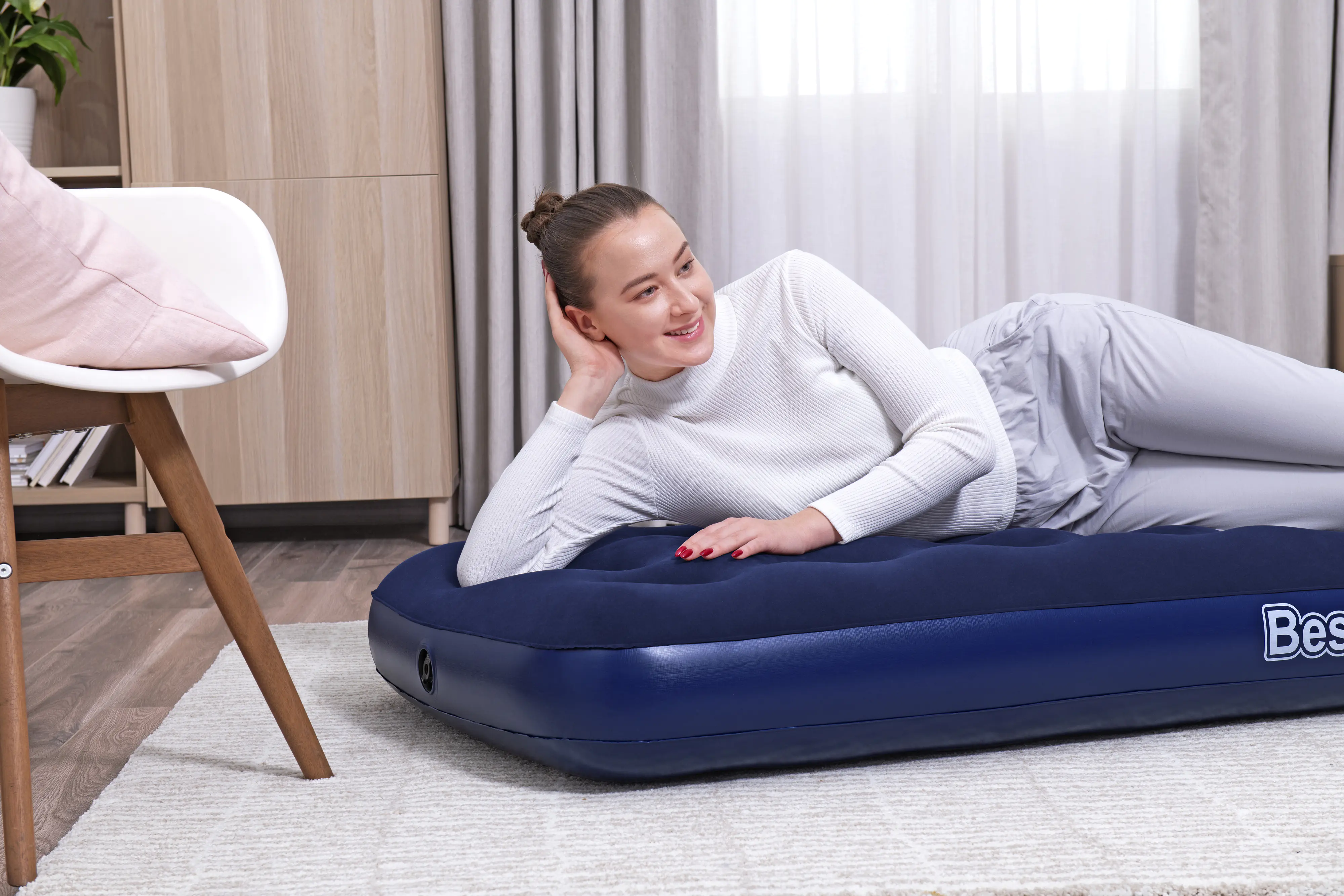 Bestway Luftbett dunkelblau 185 x 76 x 22 cm