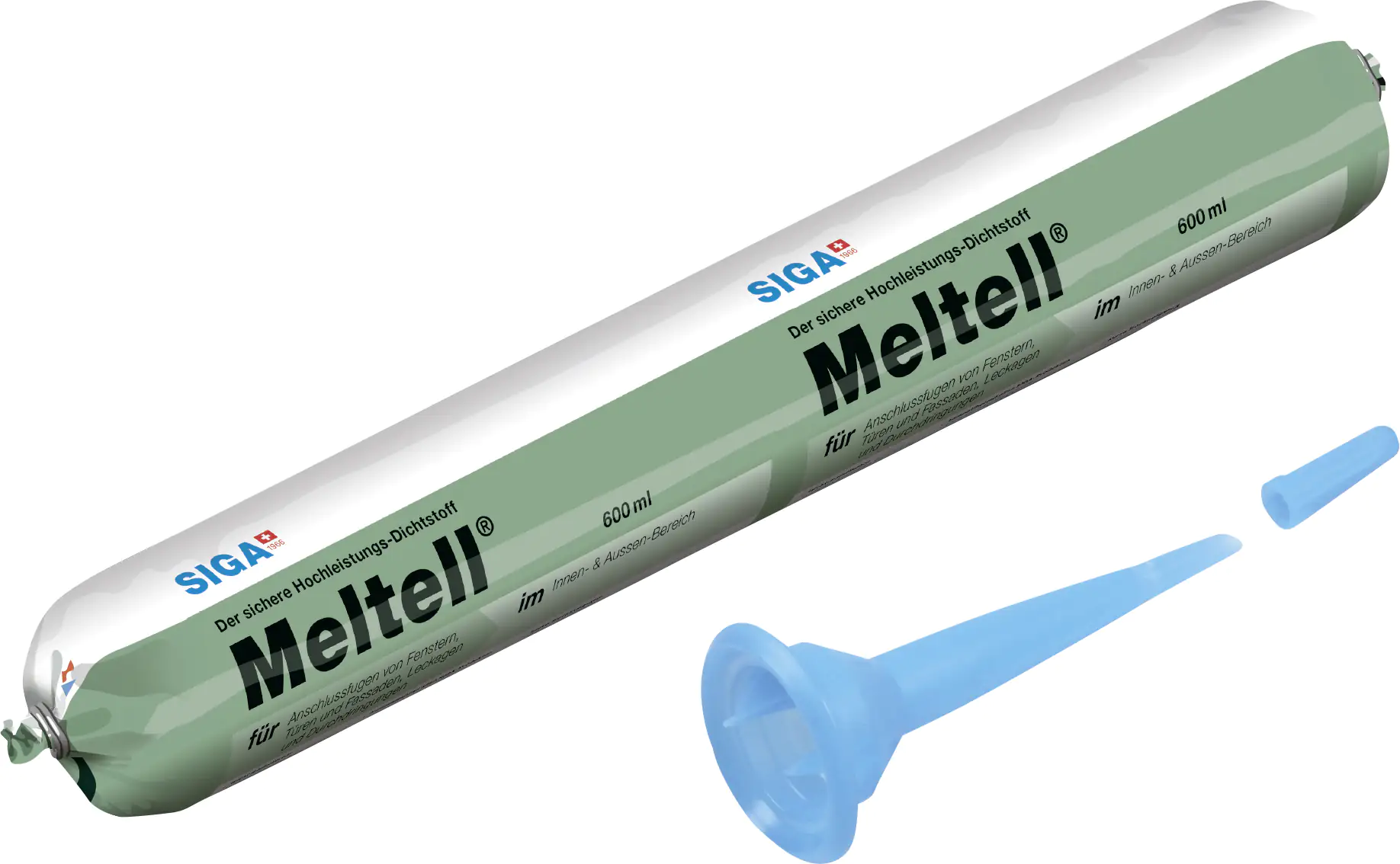 Siga Hochleistungsdichtstoff Meltell Schlauchbeutel 600 ml betongrau