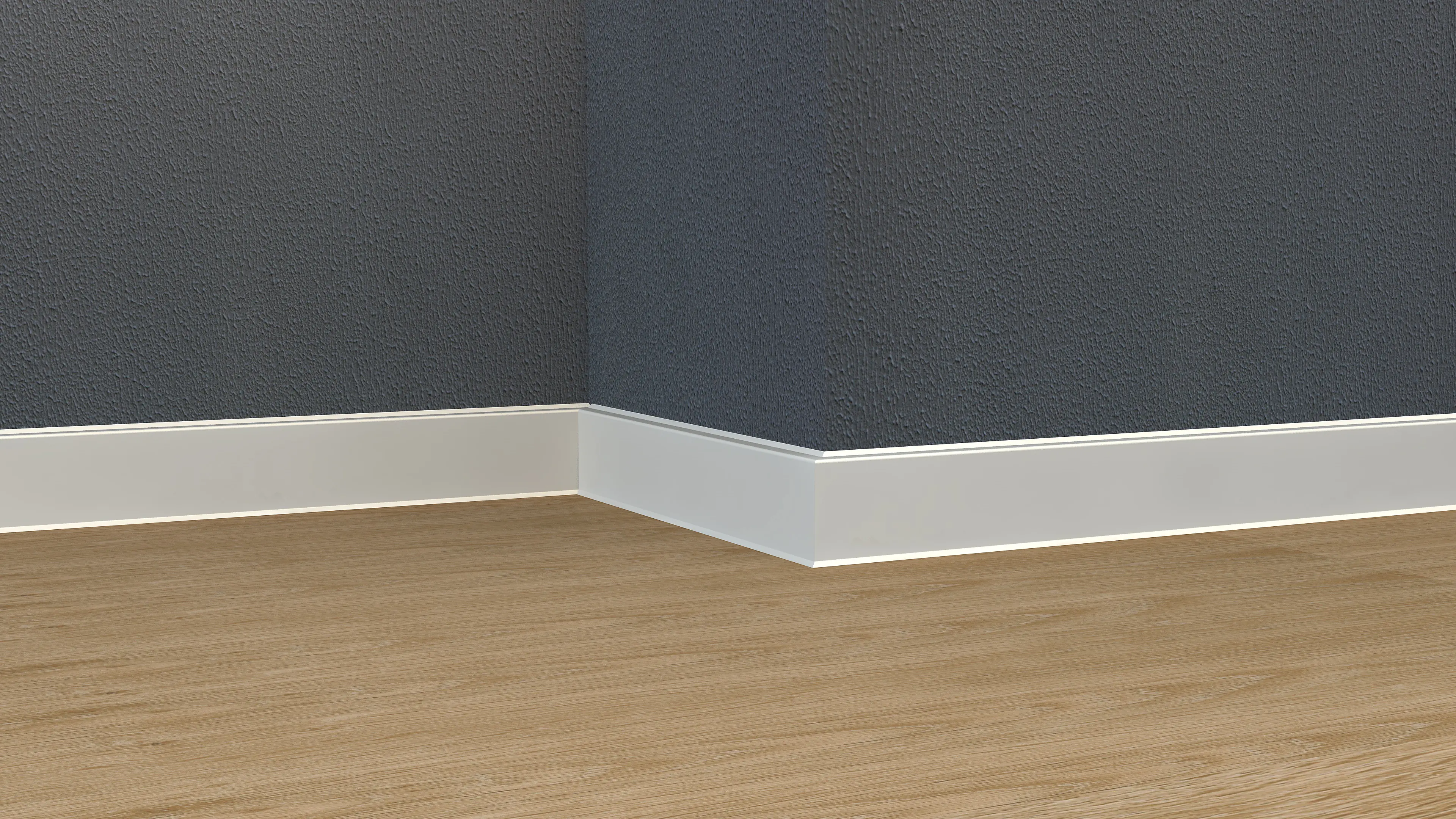Neuhofer Fußleiste MDF 240 cm x 60 x 13 mm weiß 