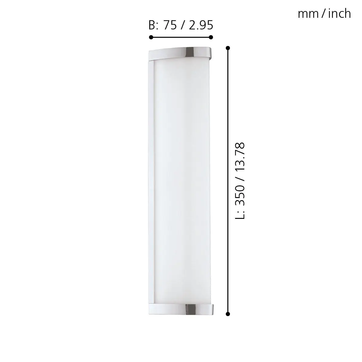 Eglo LED Wandleuchte Gita 2 weiß 35 x 7,5 cm neutralweiß