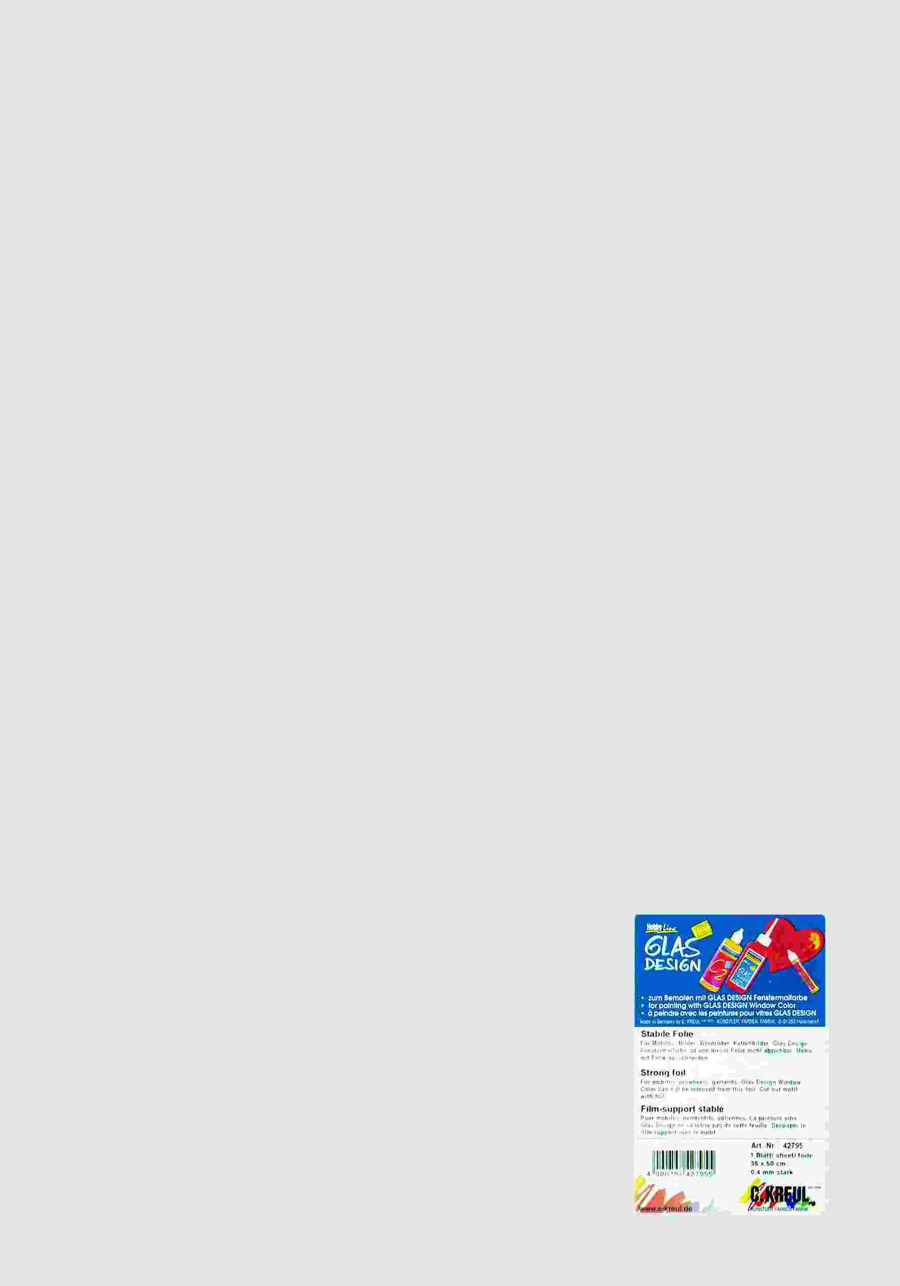 Kreul Window Color Stabile Folie 35 x 50 cm 35 x 50 cm