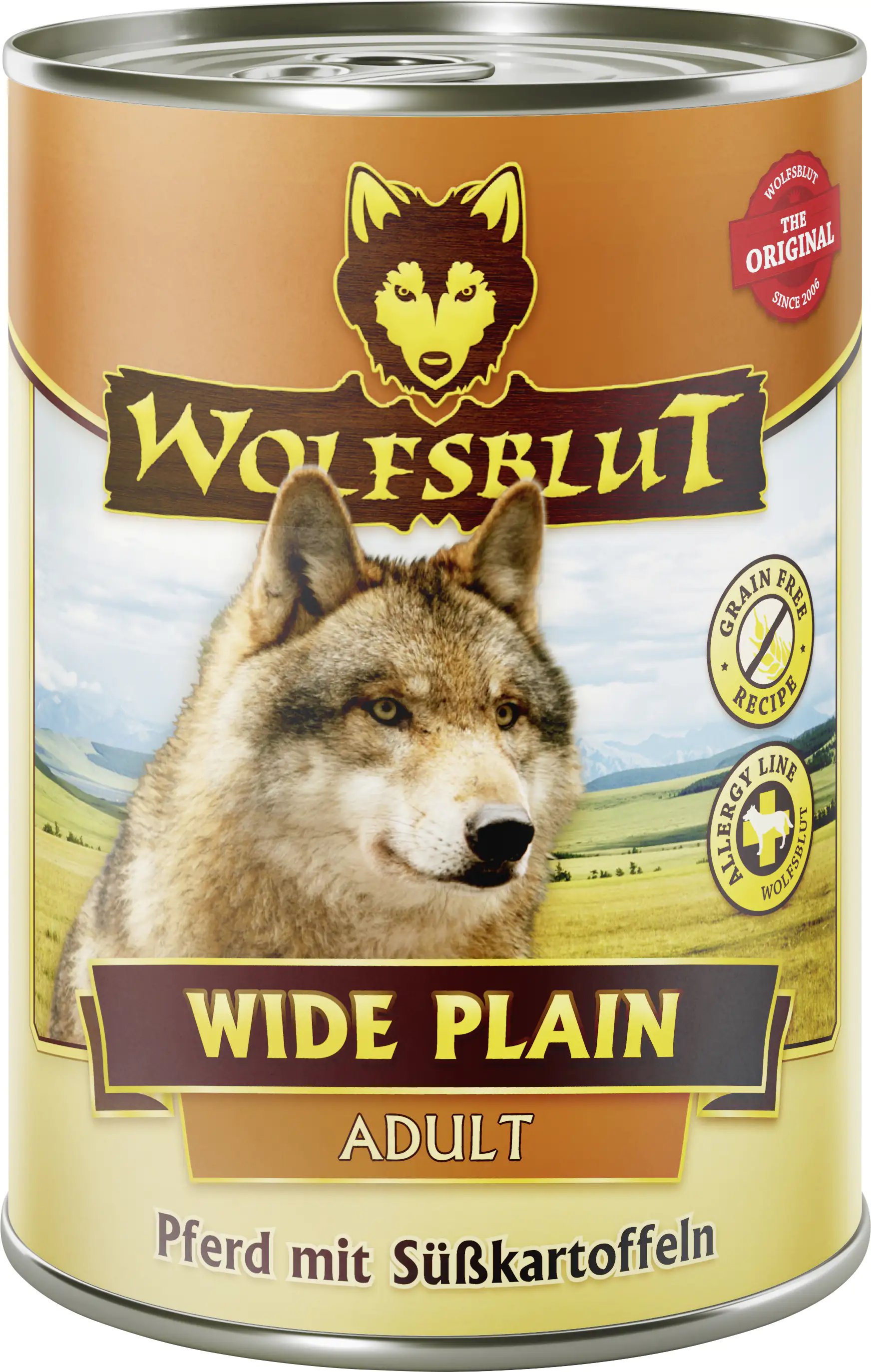 Wolfsblut Wide Plain Hundenassfutter Adult getreidefrei 395 g Pferd