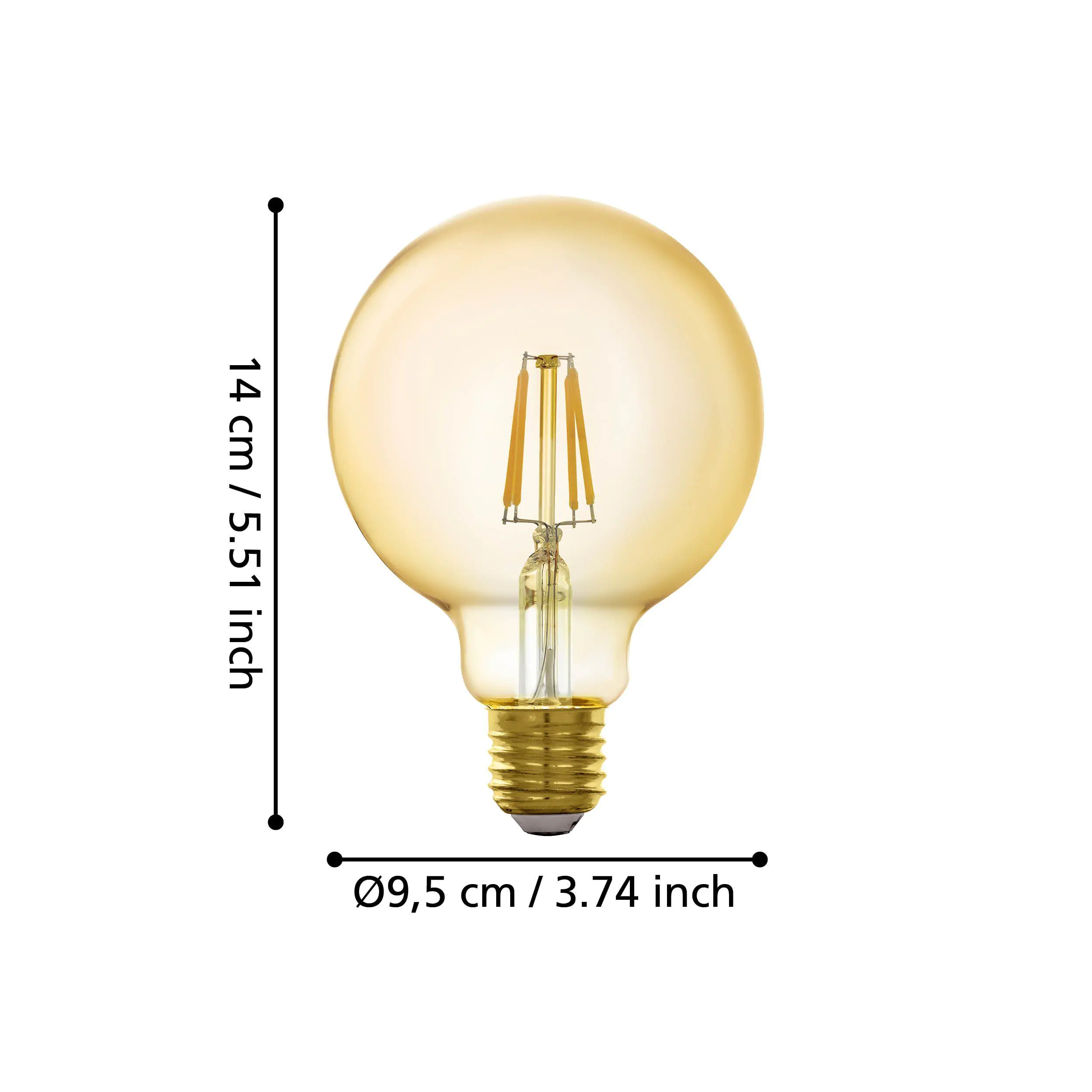 Eglo Connect LED Leuchtmittel-Z G95 Globeform E27 5,5 W Smart connect Z