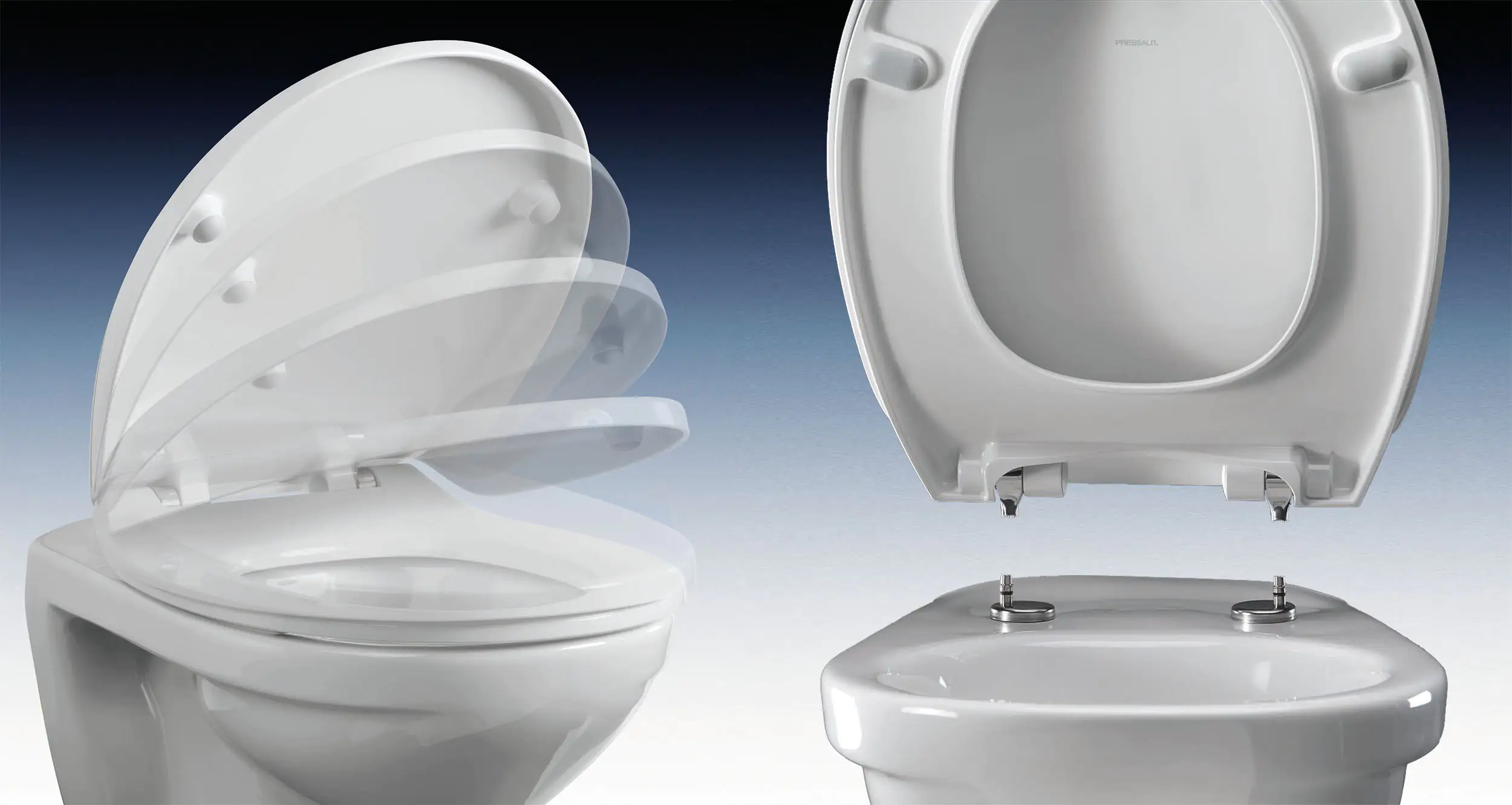 Pressalit WC-Sitz Sway abnehmbar, mit Absenkautomatik