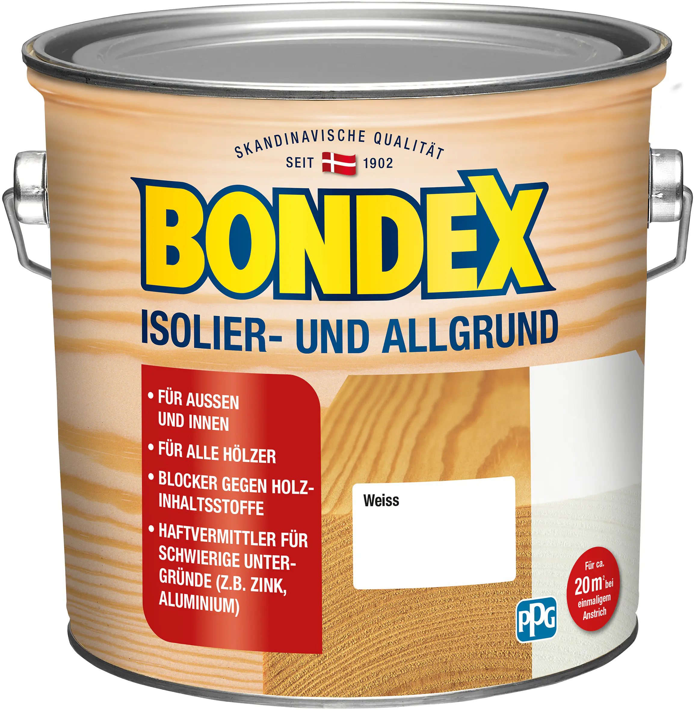 Bondex Isolier- und Allgrund 2,5 L weiß