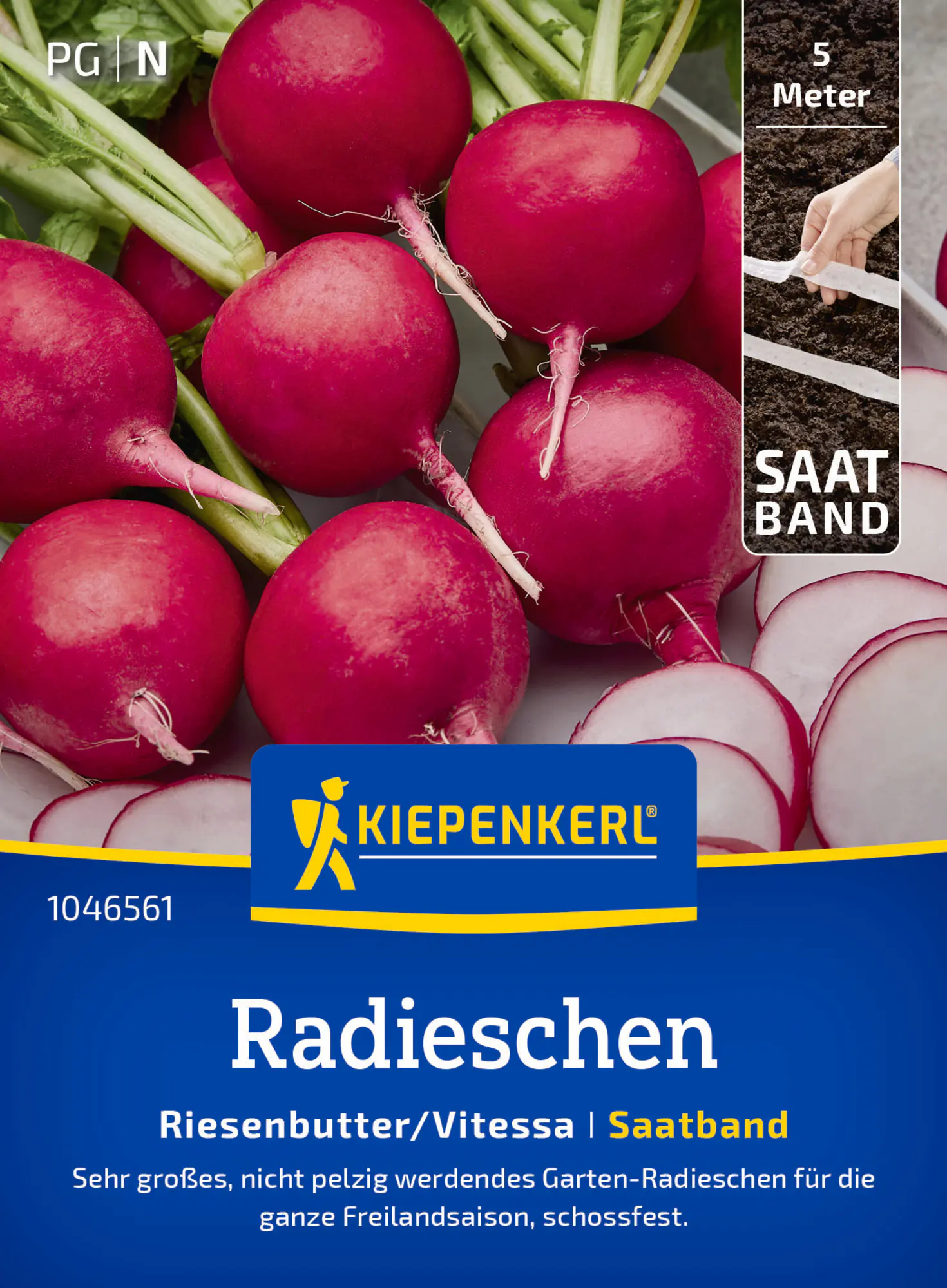 Kiepenkerl Saatgut Radieschen Riesenbutter/Vitessa für bis zu 5 lfd. Meter