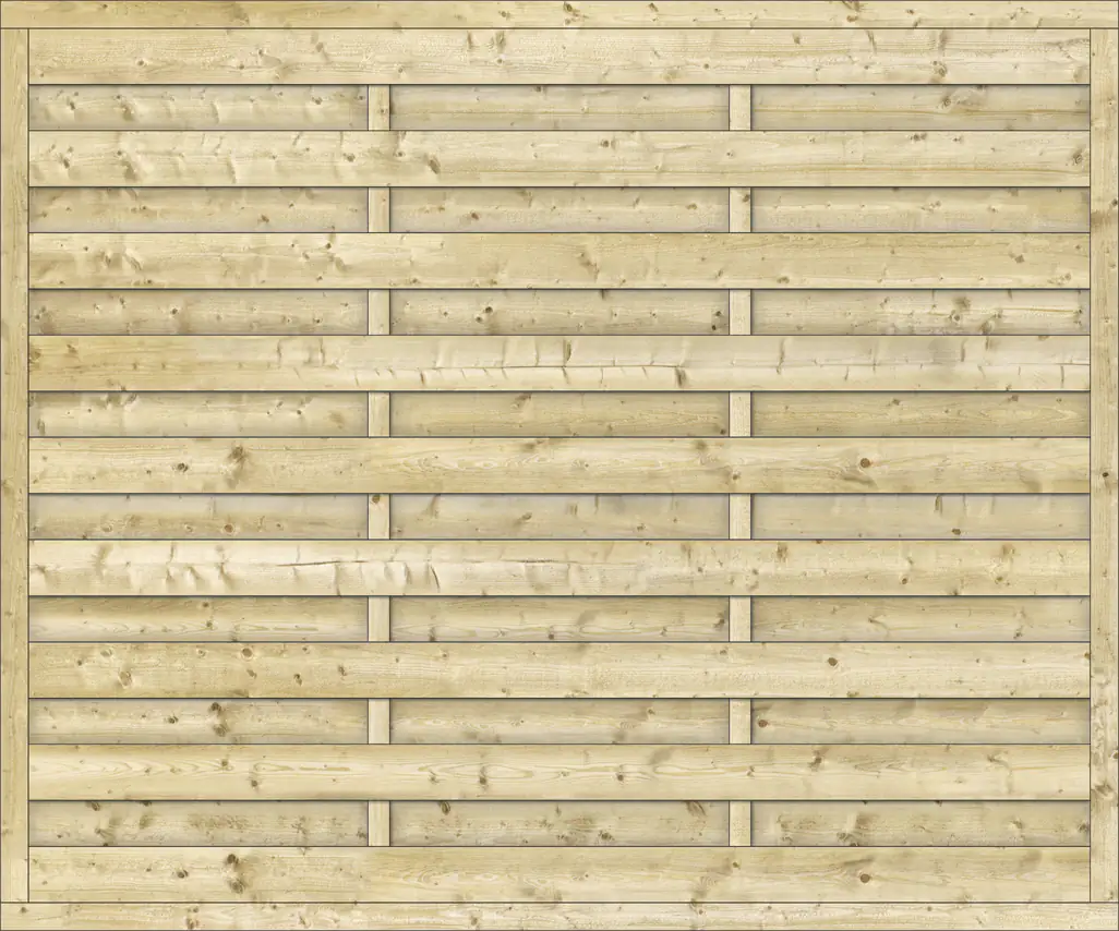 Sichtschutzzaun Rügen 180 x 150 cm, gerade, kesseldruckimprägniert