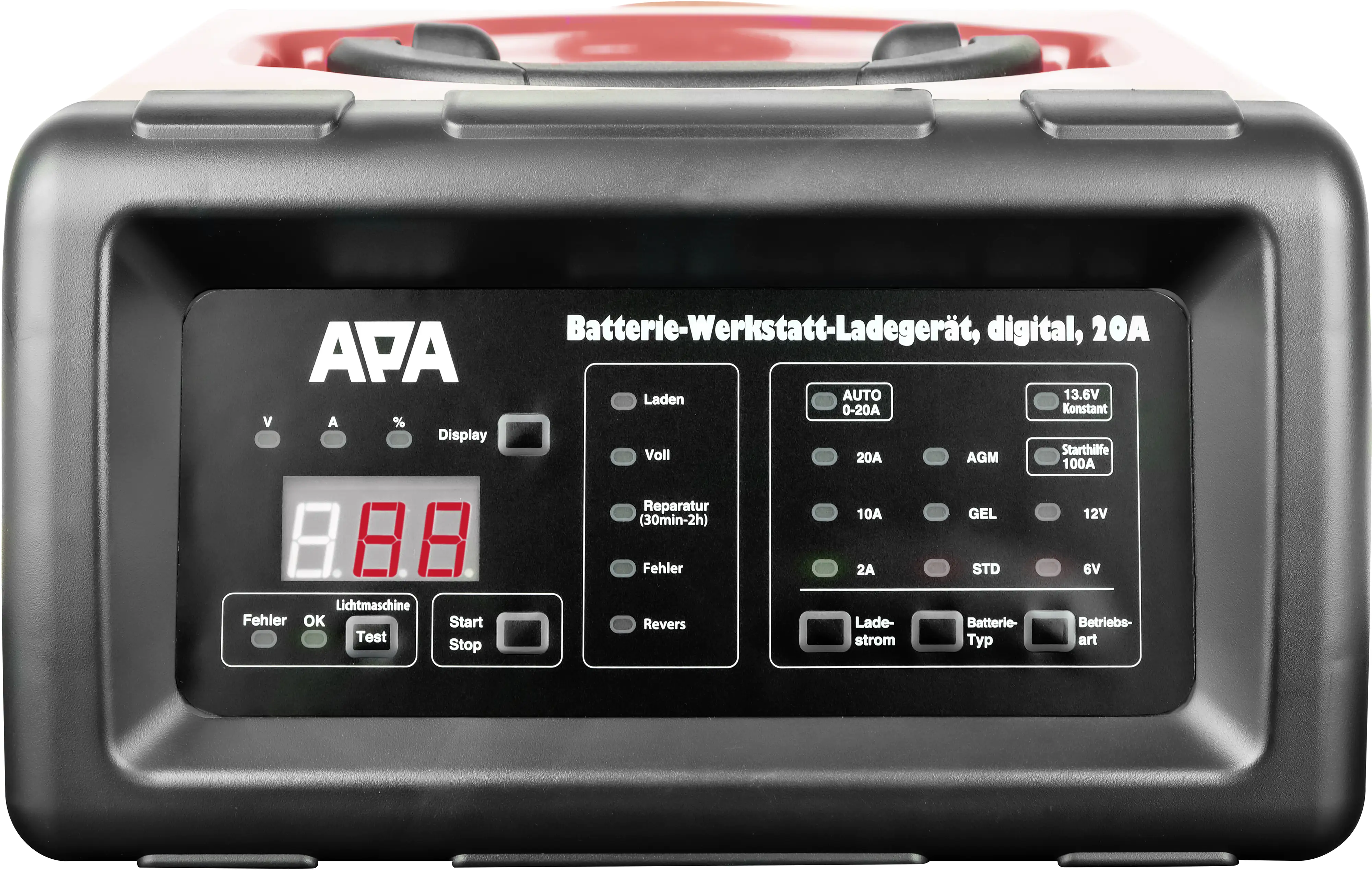 APA Autobatterie-Ladegerät digital 6/12 V 20A