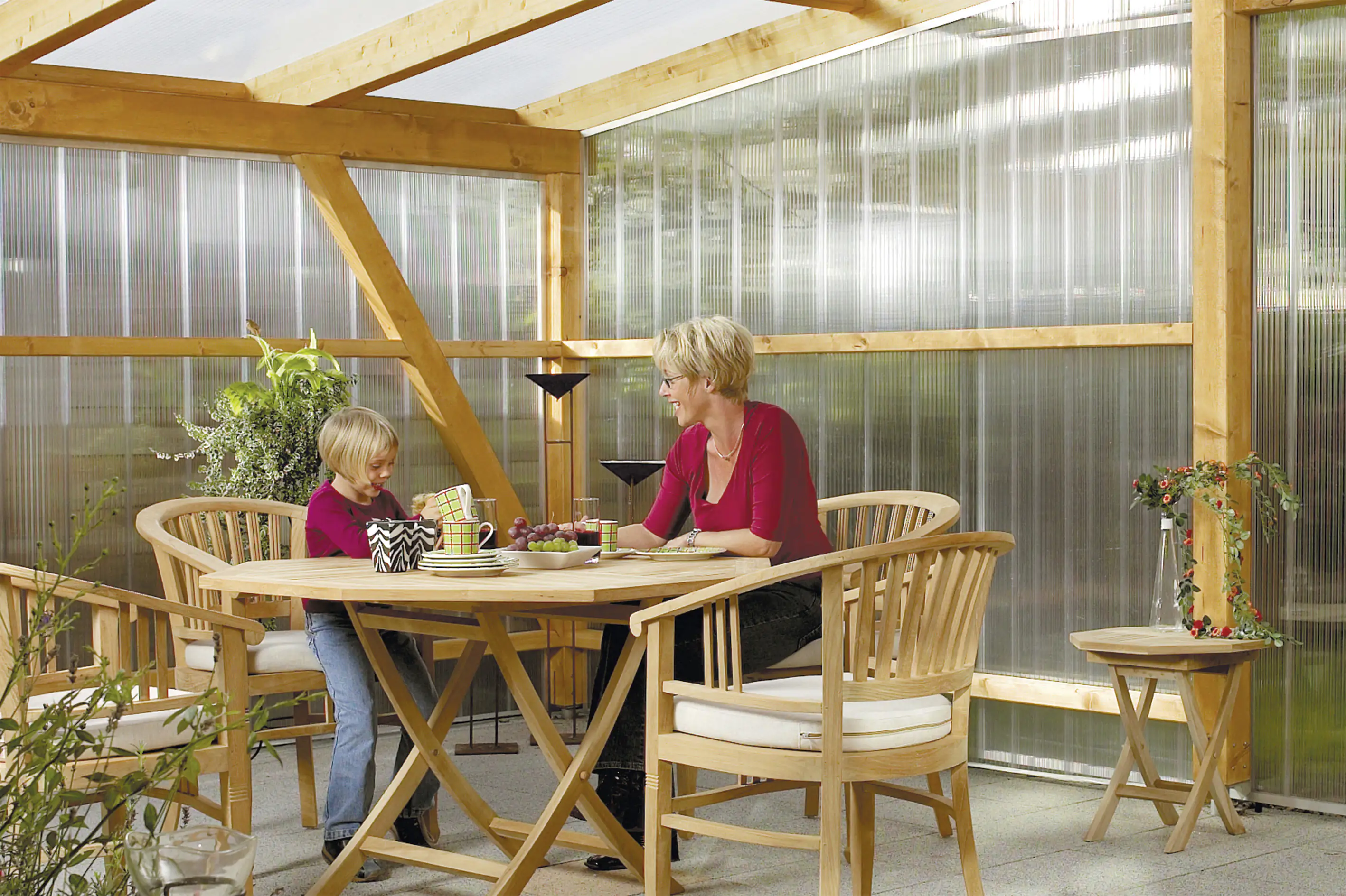 Gutta Polycarbonat-Hohlkammerpaneel Easy Click Plus 200 x 20 cm 16 mm klar