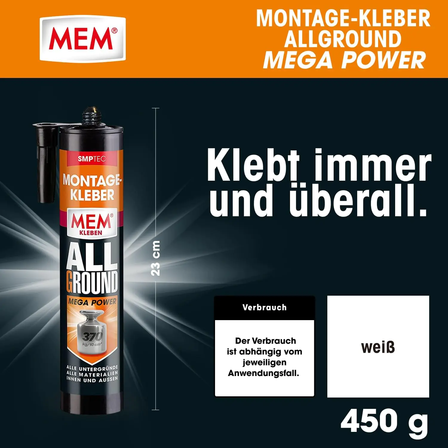 MEM Montagekleber Mega Power 2x 450 g