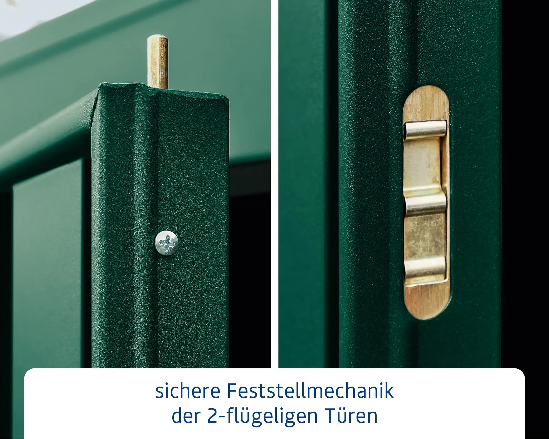 EcoStar Gerätehaus Trend-P Typ 2 moosgrün 247,9 x 283,4 x 232,3 cm