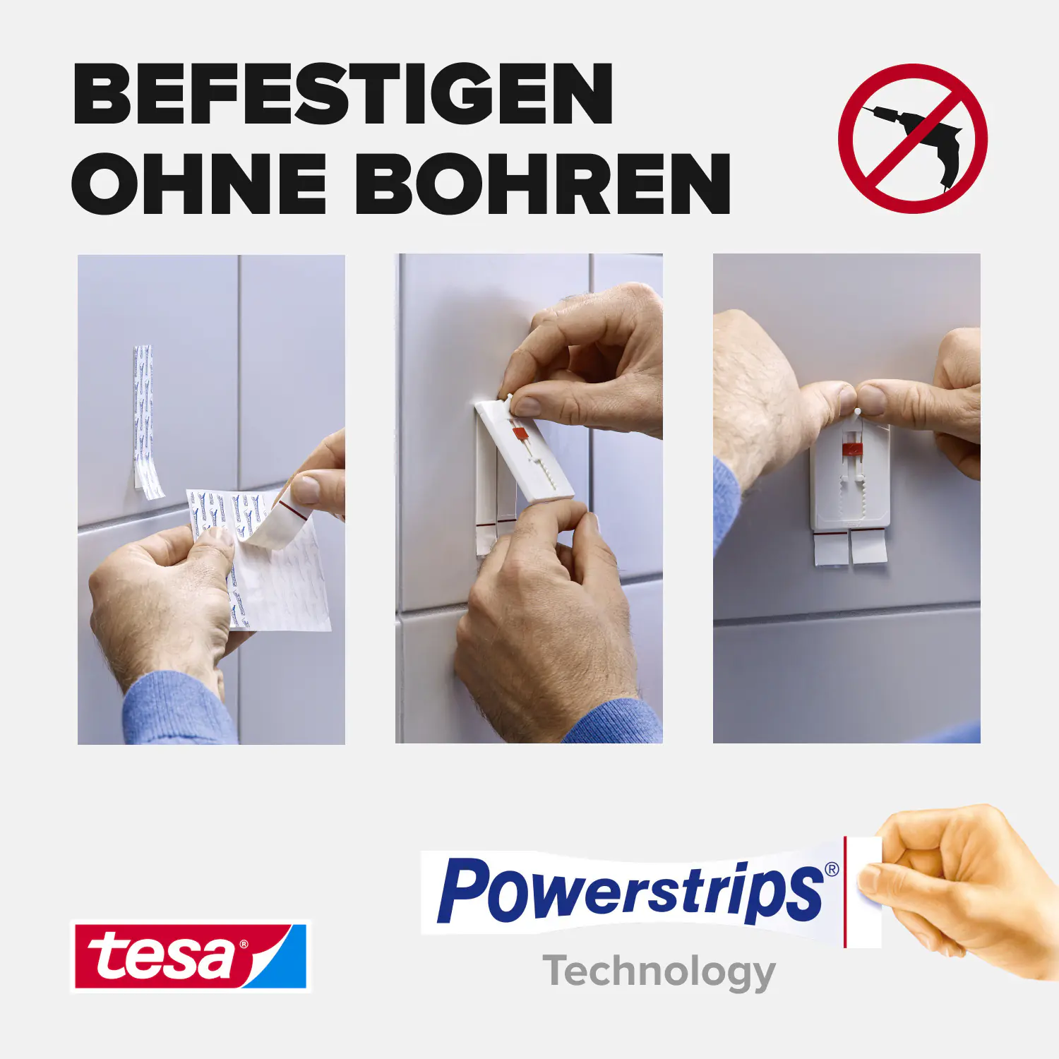 tesa Klebenagel Traglast 4 kg, 2 Stück