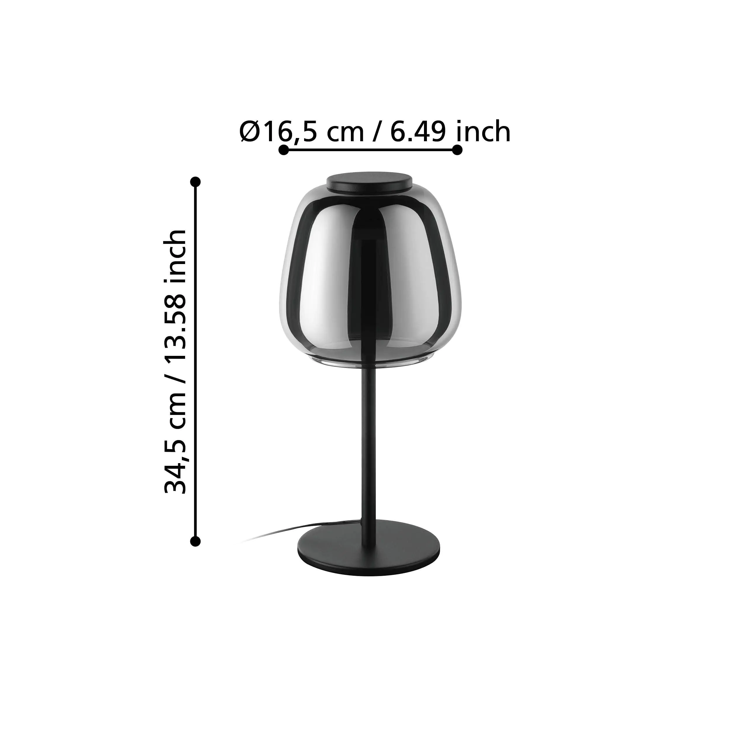 Eglo LED Tischleuchte Alfero-Z 7,7W, 1000 lm, 2700-6500K, schwarz