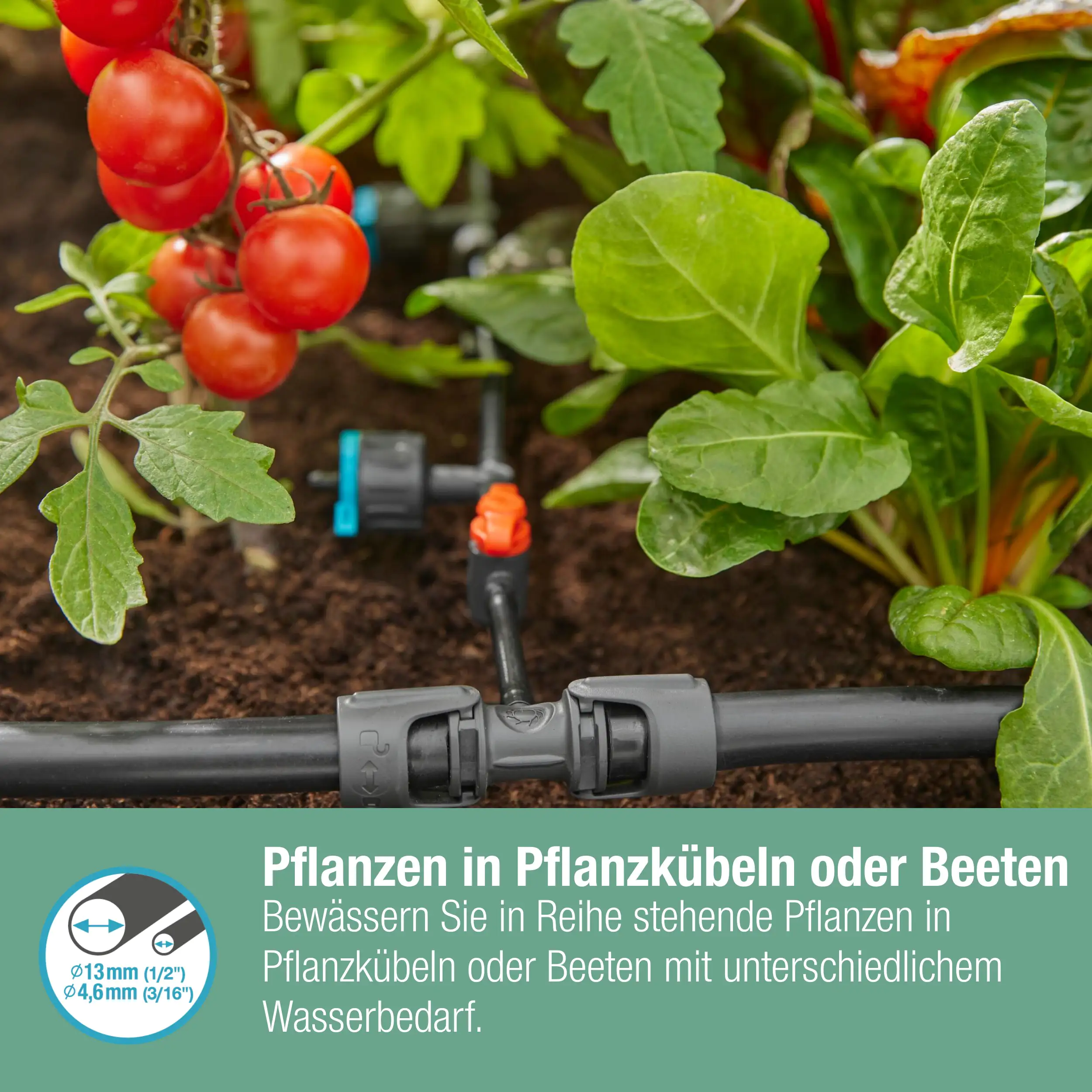 Gardena Reihentropfer, 1-8 l/h regulierbar