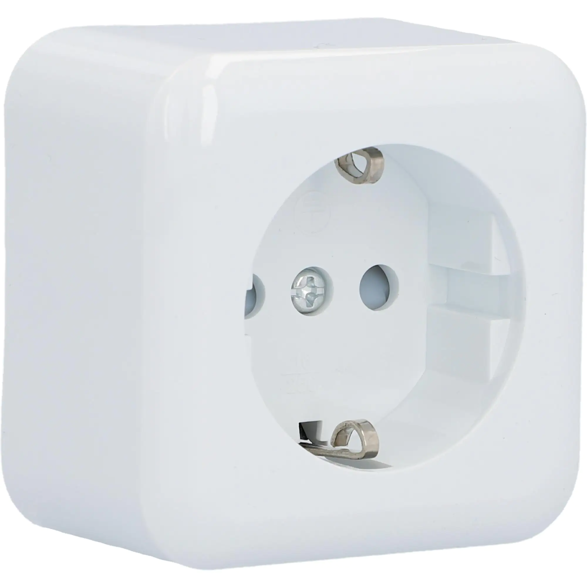 Unitec Steckdose Aufputz weiß, Serie Standard