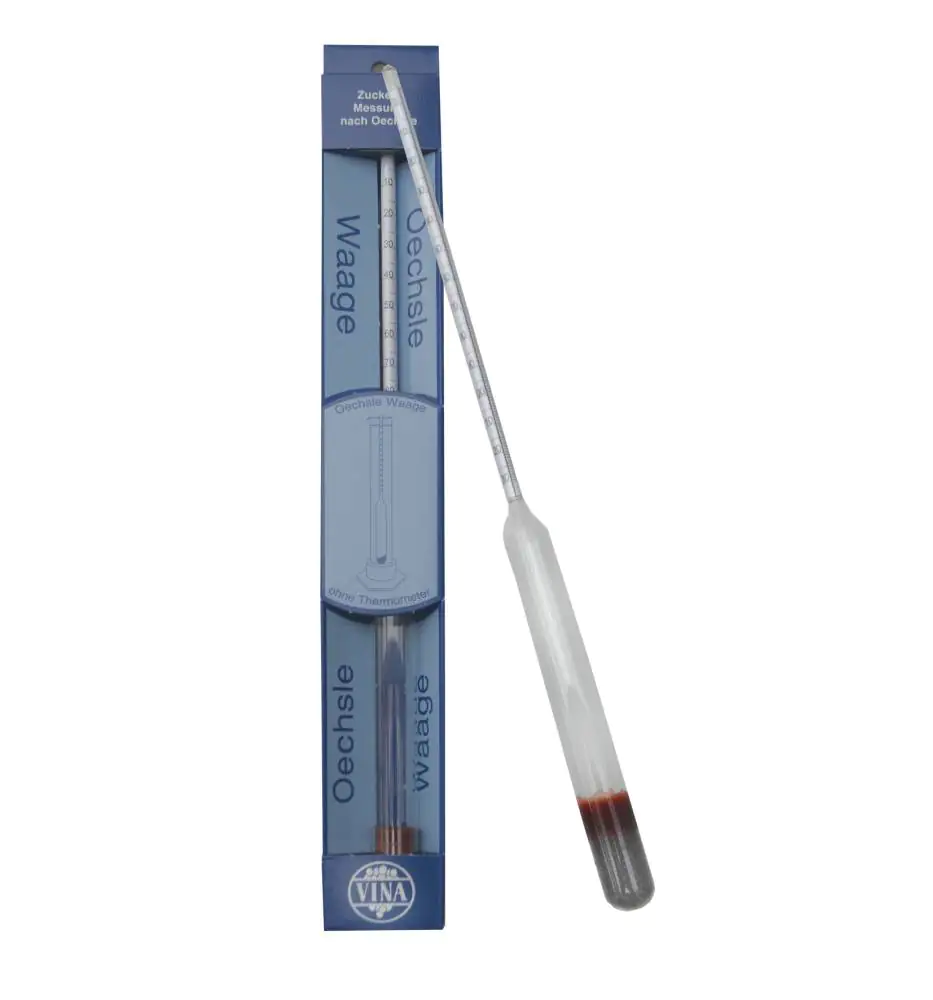 Vina Aräometer Mostwaage ohne Thermometer 0 - 130°Oe  
