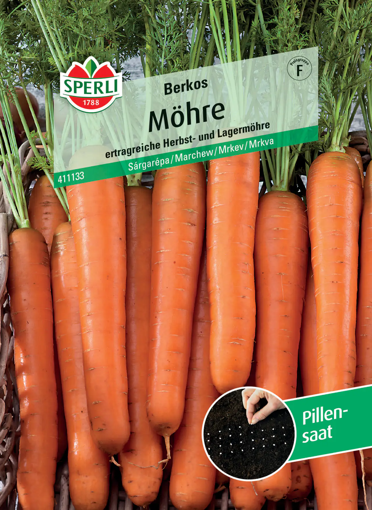 Sperli Möhre Berkos F1 Pillensaatgut