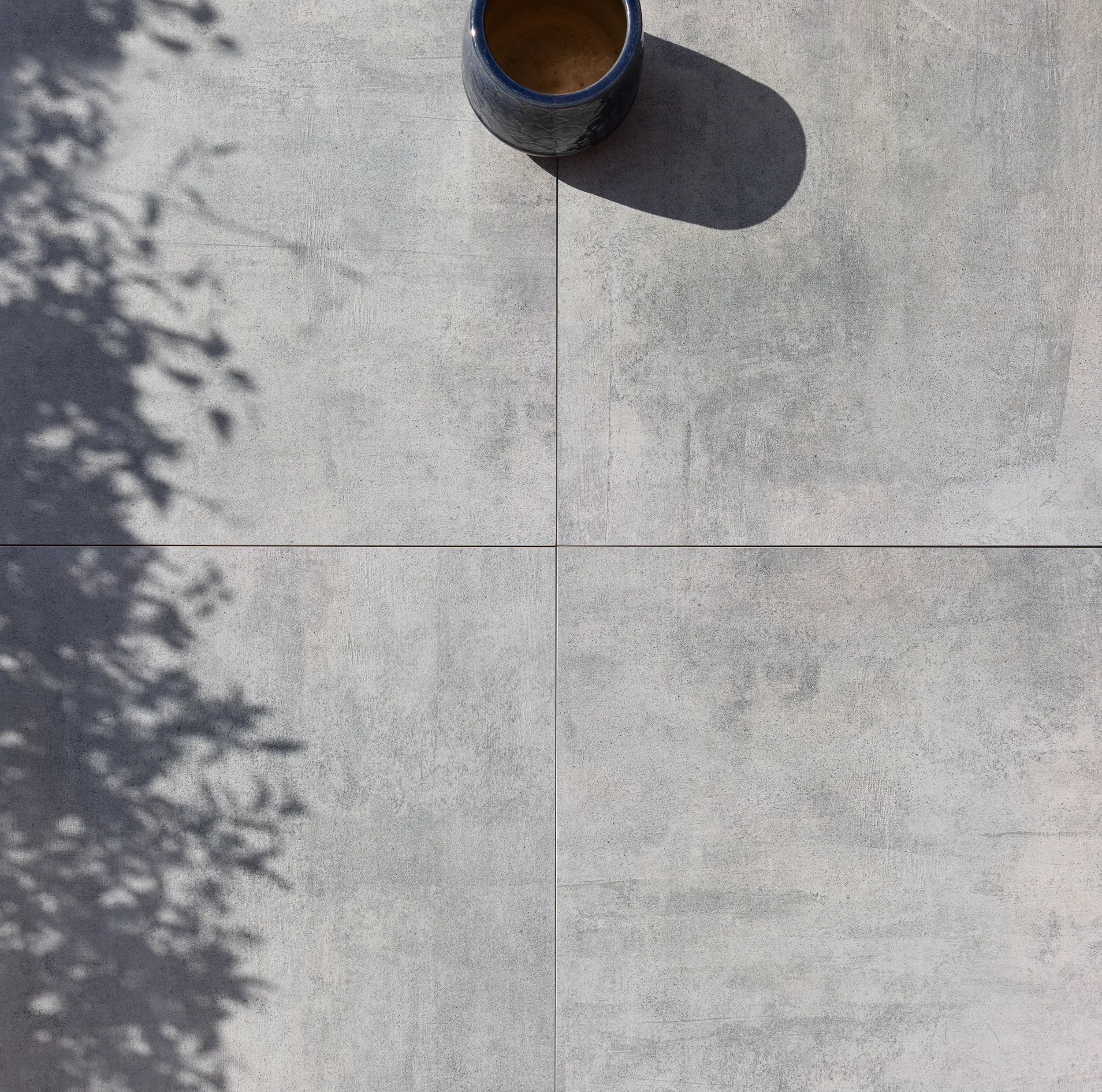 Terrassenplatte Feinsteinzeug Bellagio 60 x 60 x 2 cm dunkelgrau