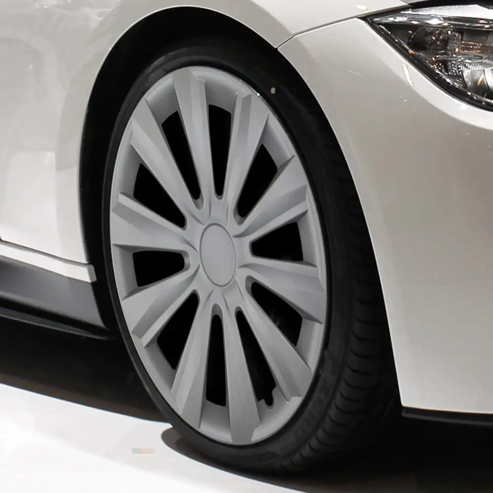 Cartrend Radzierblende Delta 38 cm (15 Zoll) silber 1 Stück