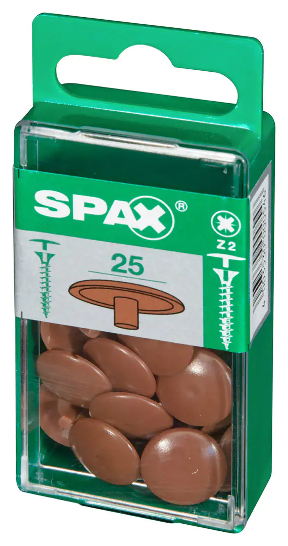 Spax Abdeckkappen rehbraun zum stecken - 25 Stk.
