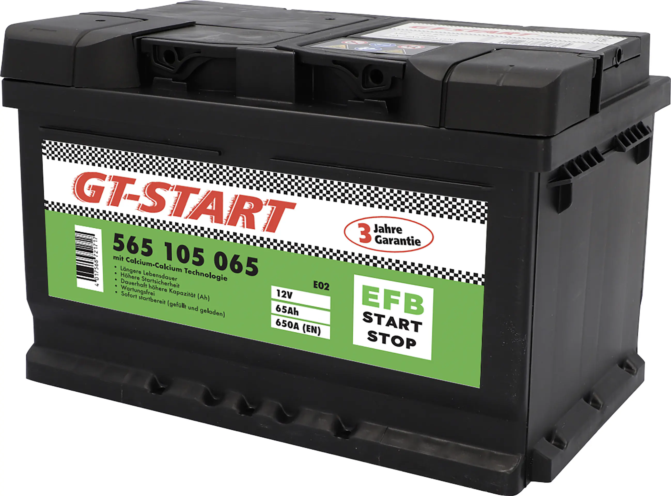 GT-Start Starterbatterie EFB 65Ah 650A 565 105 065