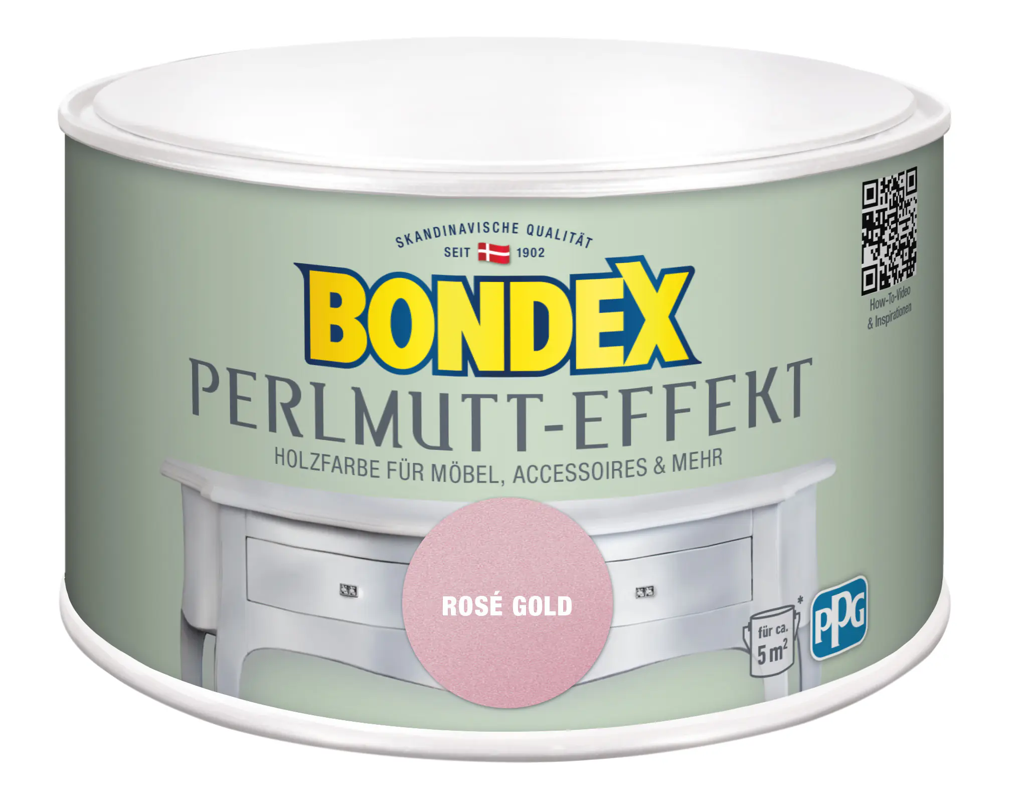 Bondex Holzfarbe Perlmutt-Effekt 500 ml rose gold