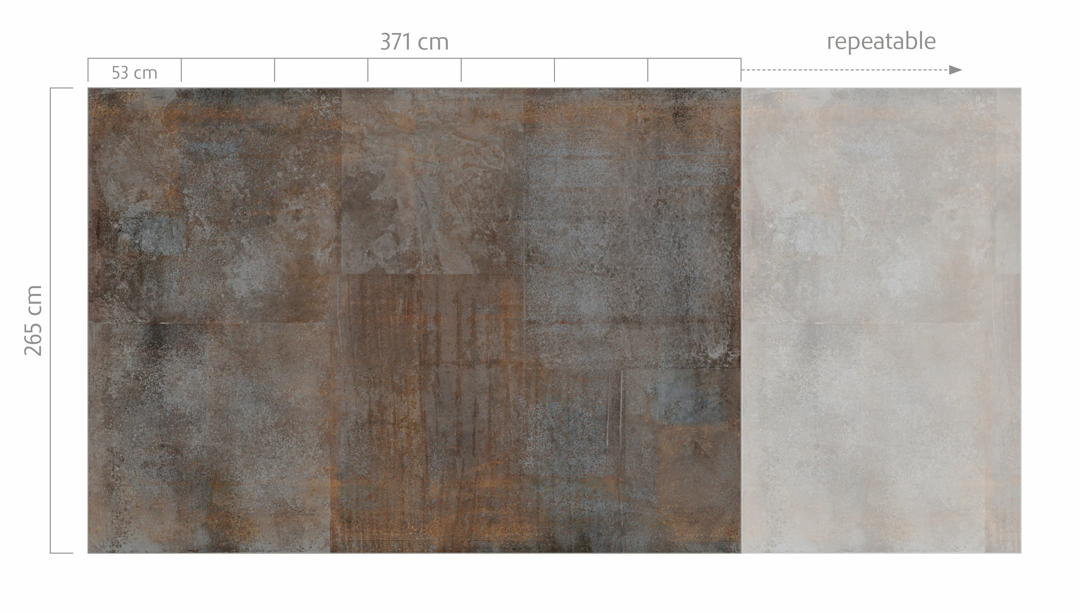 Rasch Vlies Fototapete 364248 Braun-Rostbraun Muster & Motive 2,65 m x 3,71 m