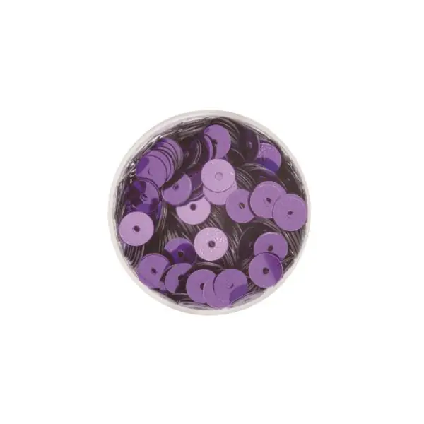 Glorex Paillettenscheiben 6 mm 7 g, lila