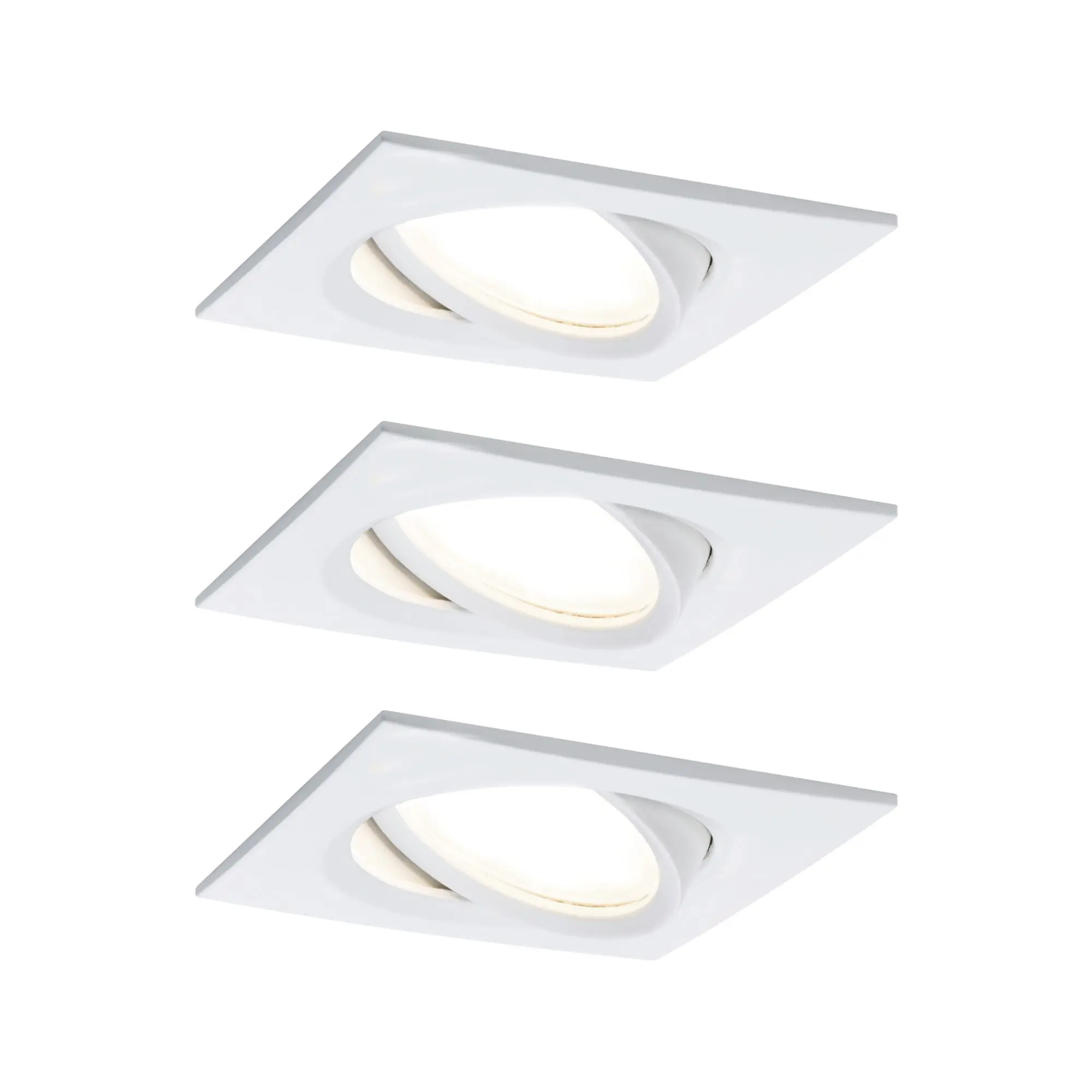 Paulmann LED-Einbauleuchte Nova Plus 8,4 cm warmweiß weiß matt dimmbar 3er Set