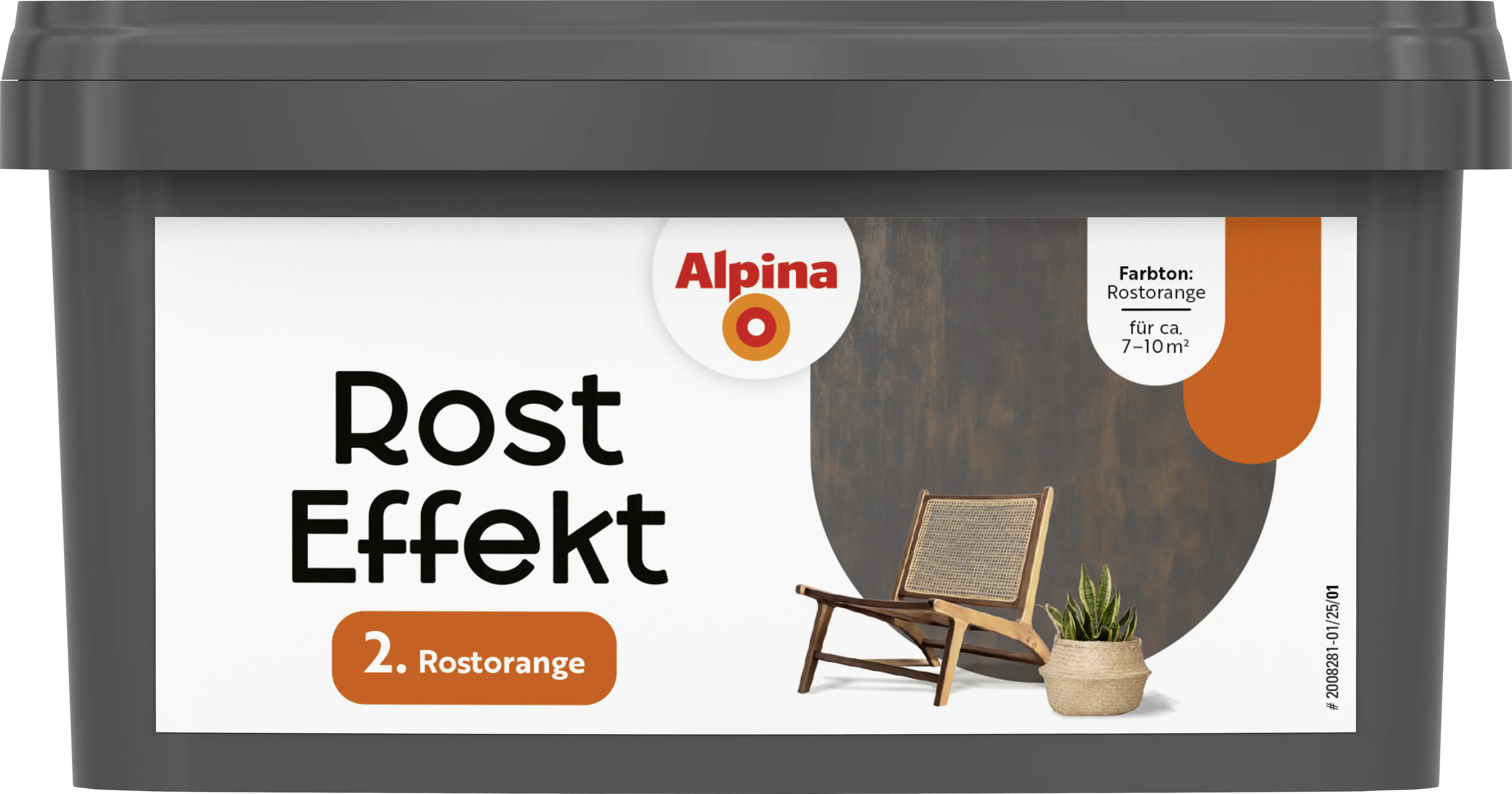 Alpina Wandfarbe Rost Effekt rostorange 400 ml