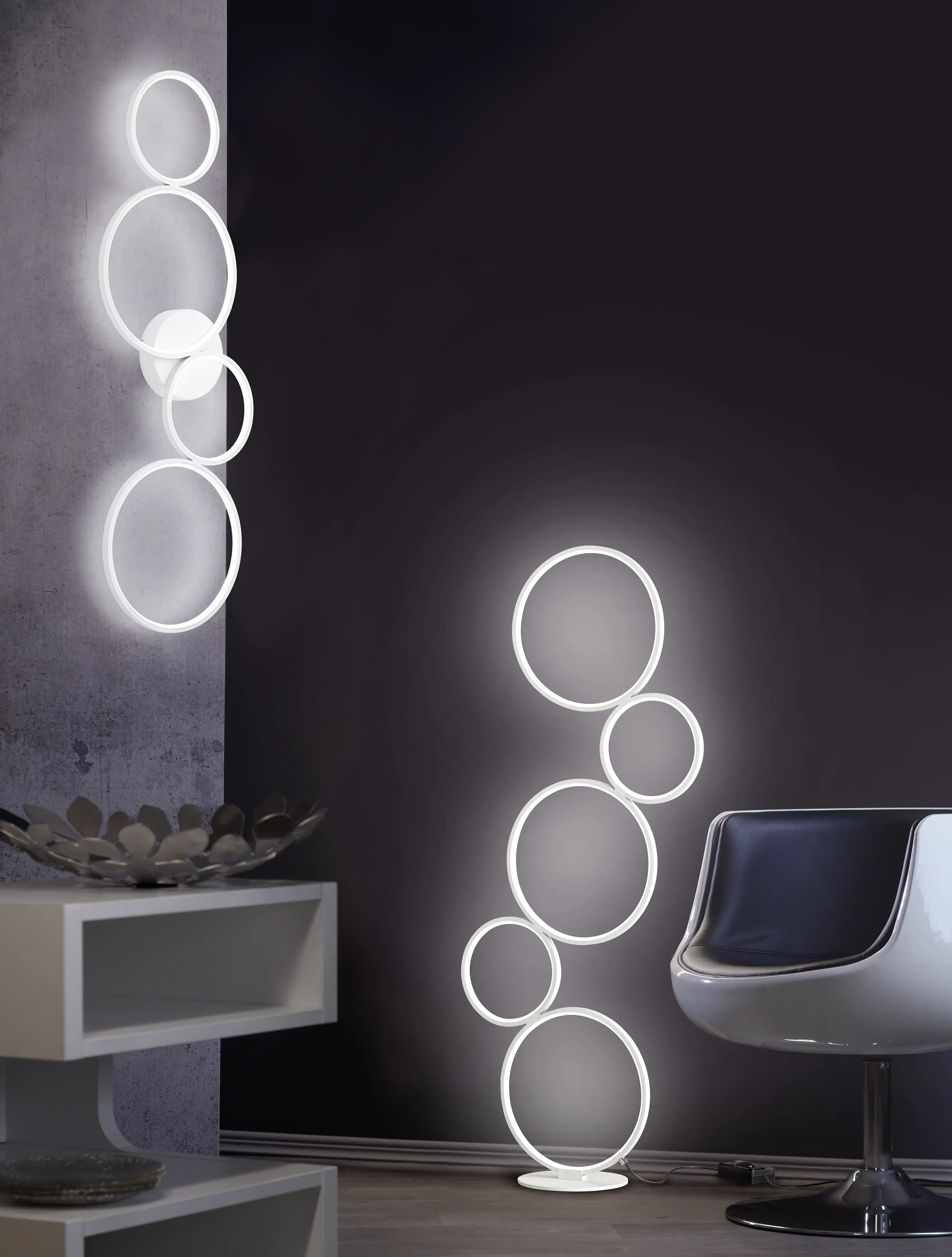 Trio LED Deckenleuchte Rondo weiß matt