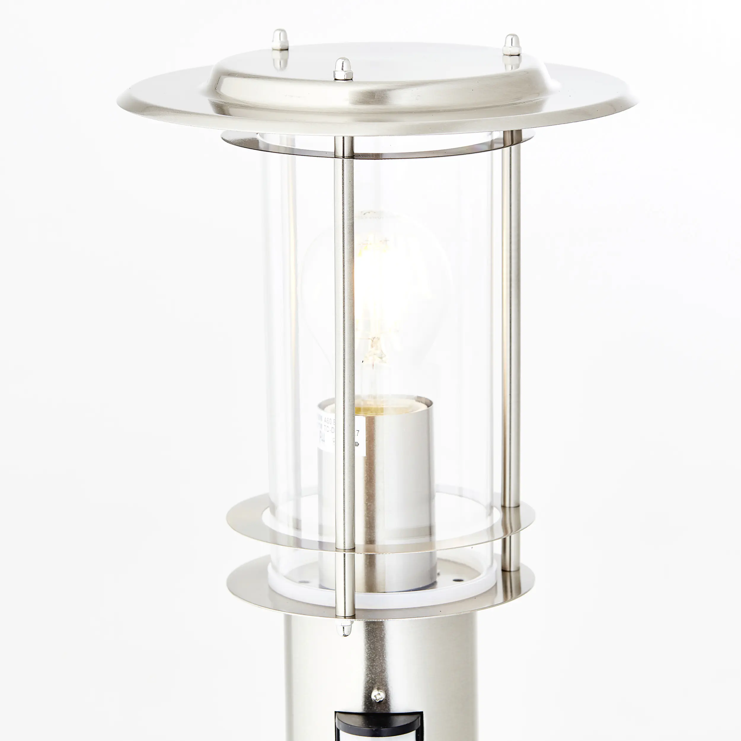 Brilliant Wegeleuchte York edelstahl 100 cm Bewegungsmelder E27 40 W