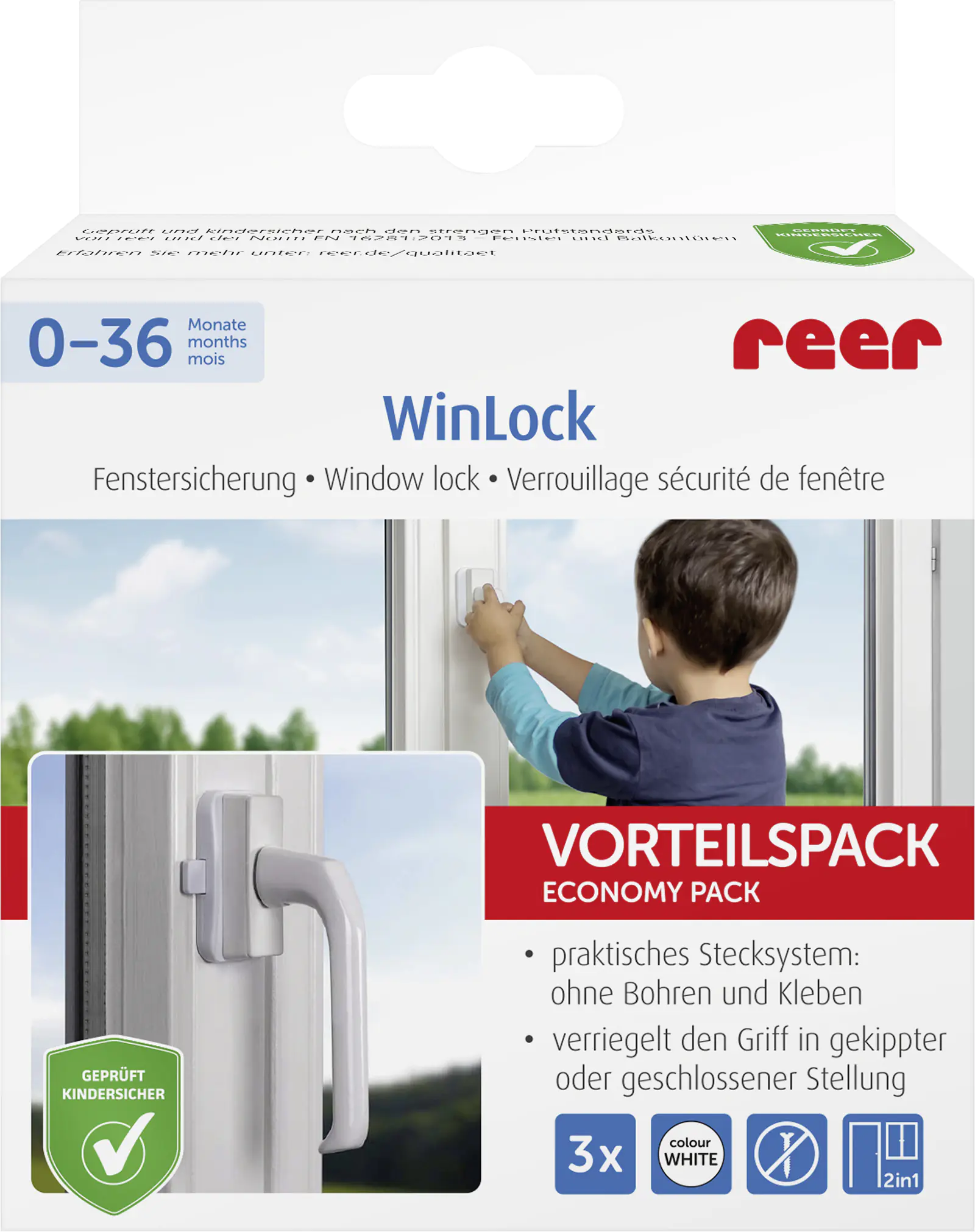 Reer Fenstersicherung WinLock weiß