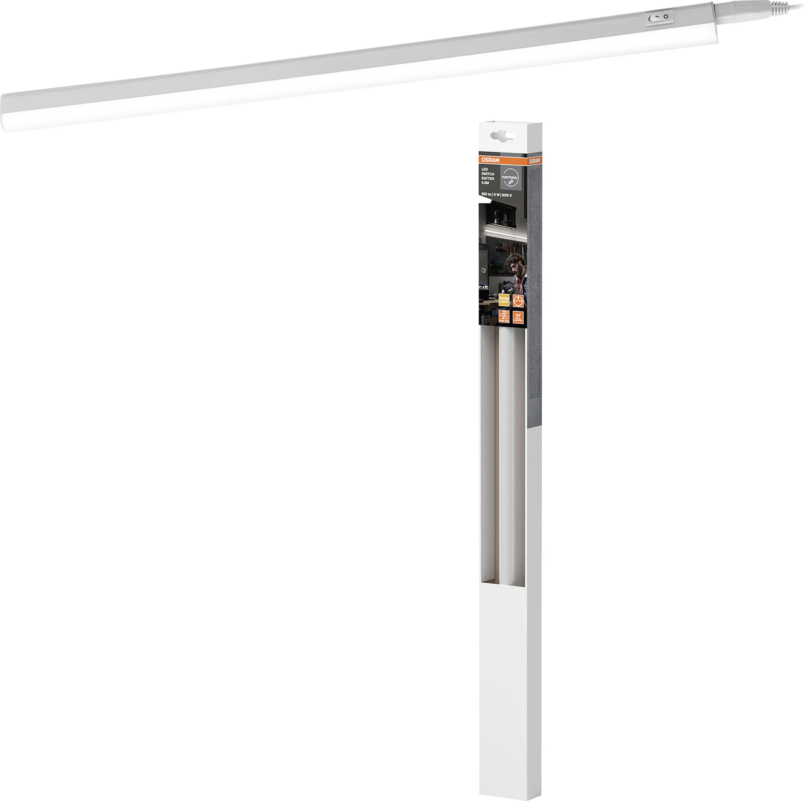 Osram LED Lichtleiste Switch Batten 60 cm 8 Watt 