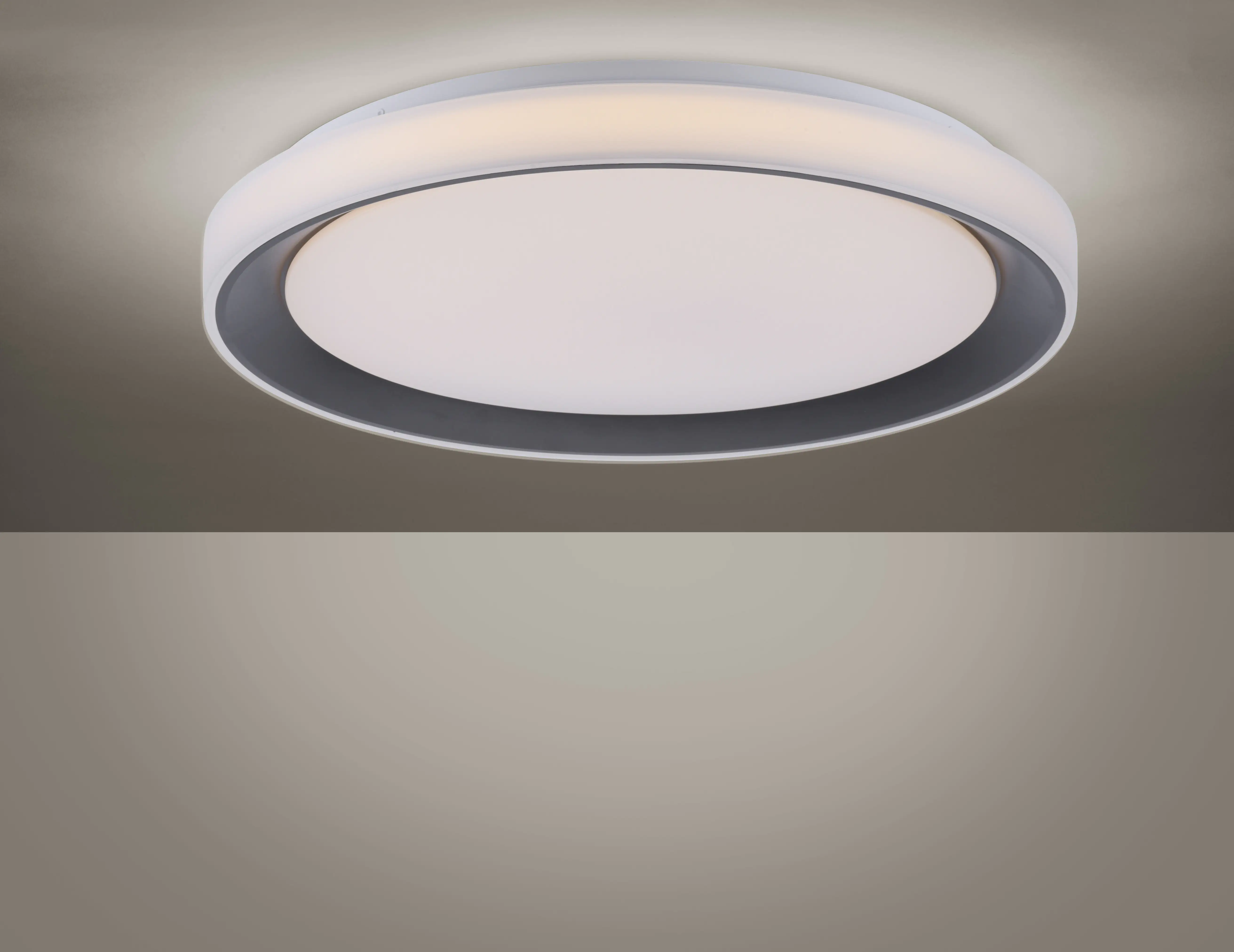JustLight LED Deckenleuchte Disc Lola Smart schwarz, Smart Home