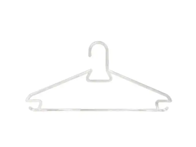 TrendLine Kleiderbügel mit Steg 5 Stück transparent