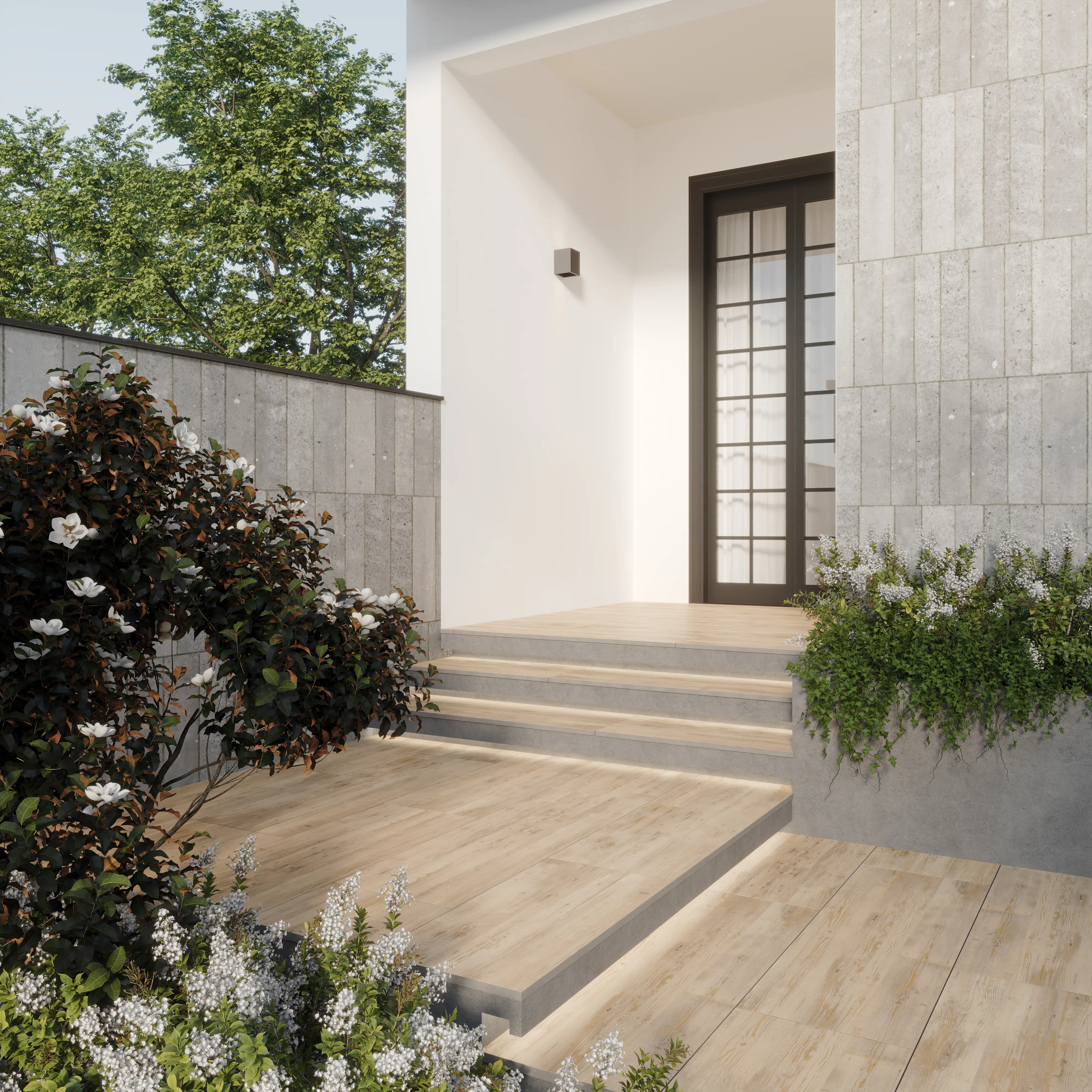 Terrassenplatte Skagen Natural  40 x 120 x 2 cm hellgrau