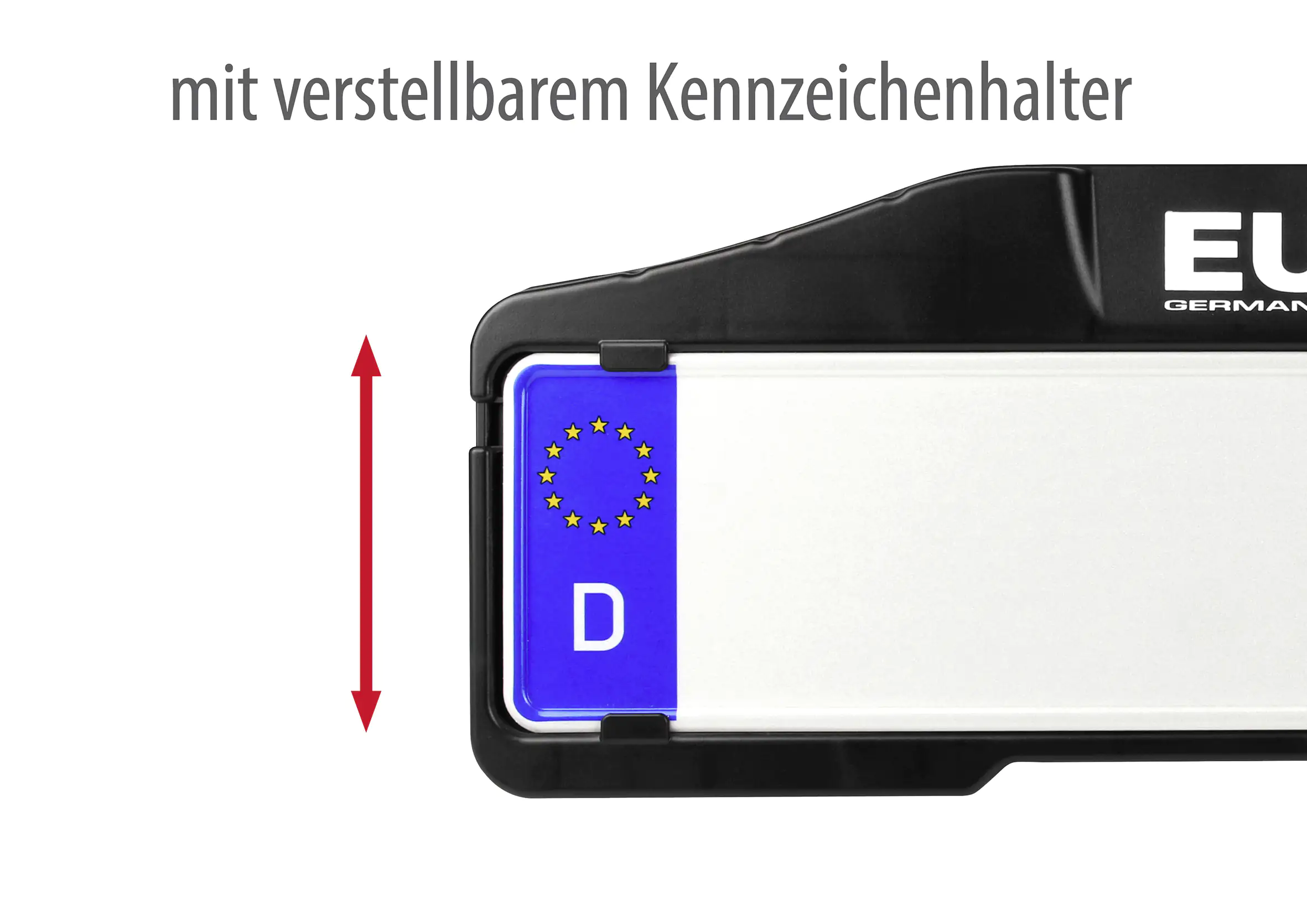 EUFAB Fahrradheckträger Premium 2 Plus für 2 Fahrräder abklappbar