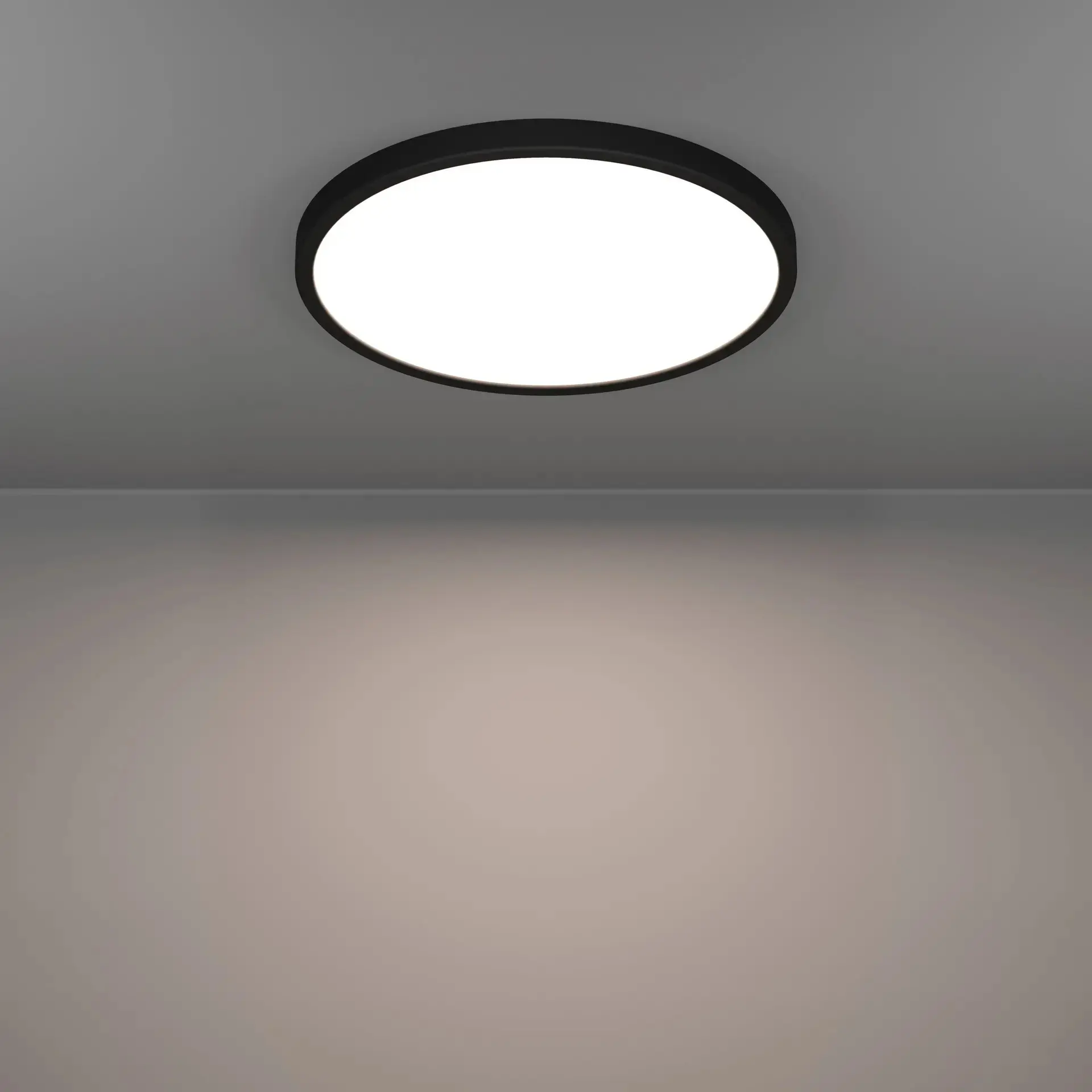 Eglo LED Deckenleuchte Fueva 6 schwarz Ø 39 x 3 cm warmweiß-kaltweiß