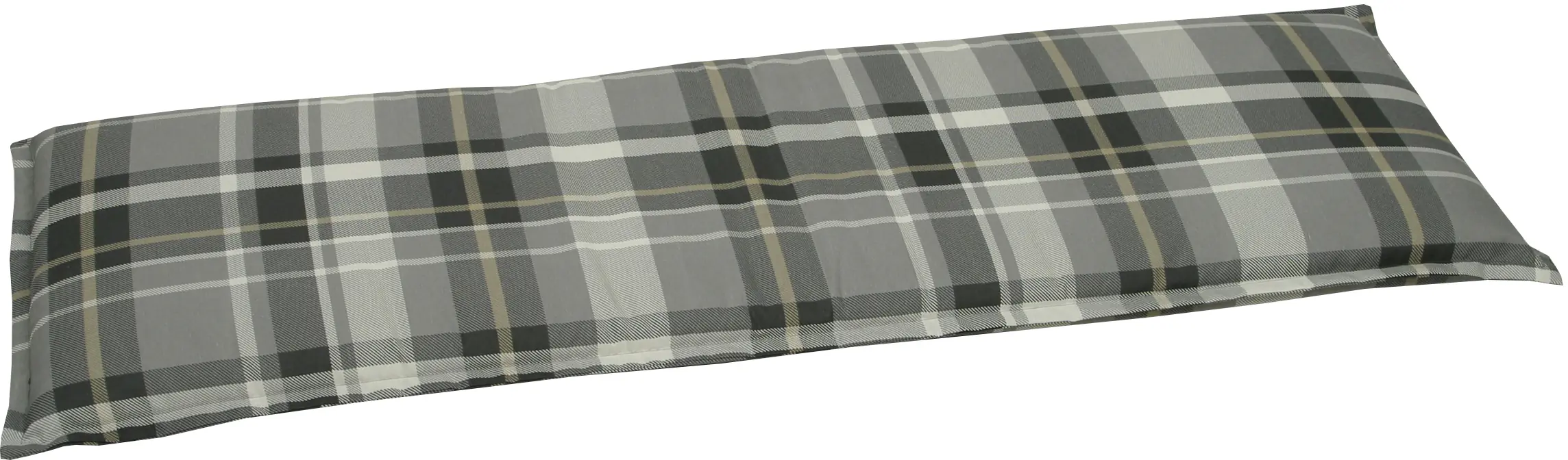 Go-De Bankauflage 146 x 48 x 6 cm grau-kariert
