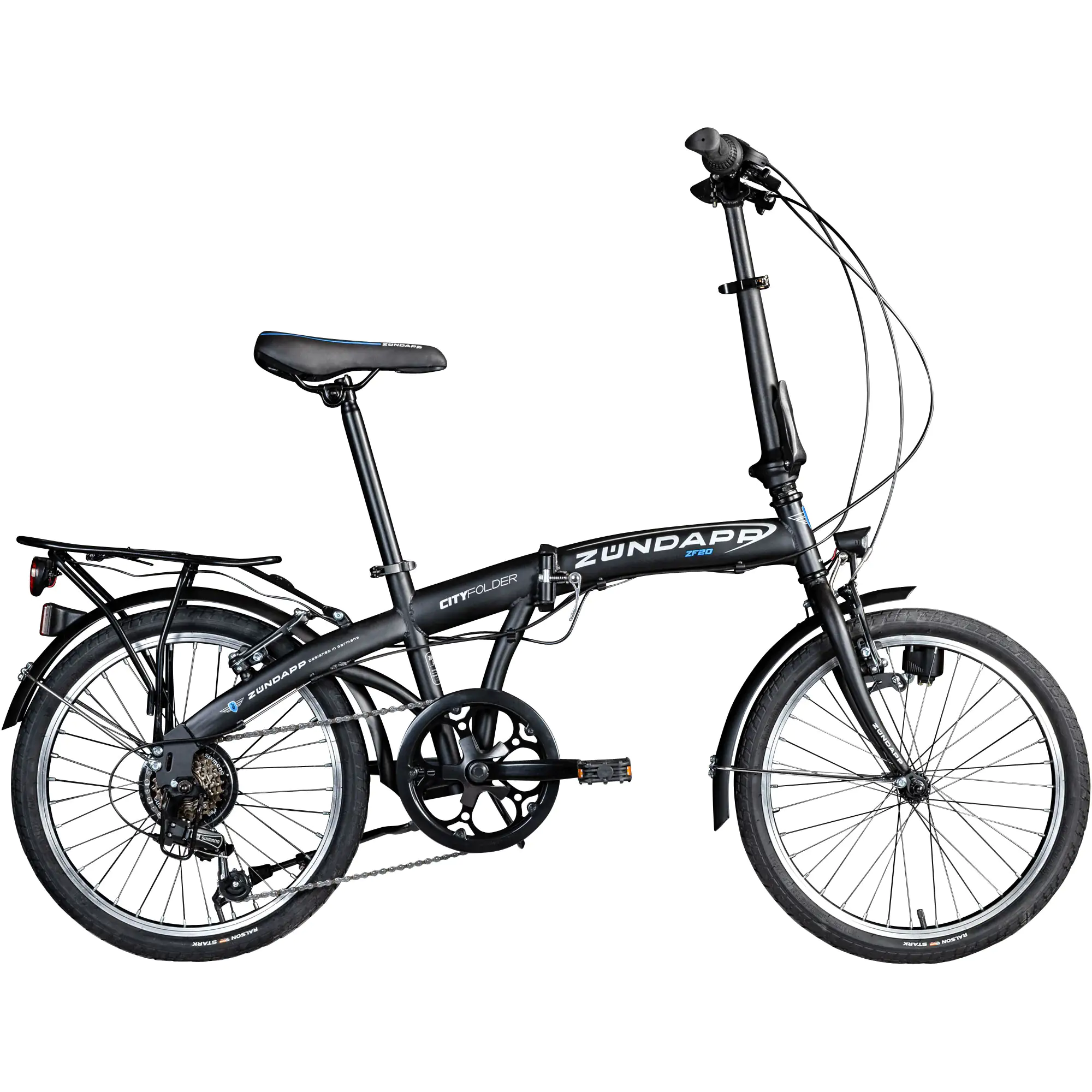 Zündapp Faltrad ZF20 20 Zoll 6-Gang schwarz