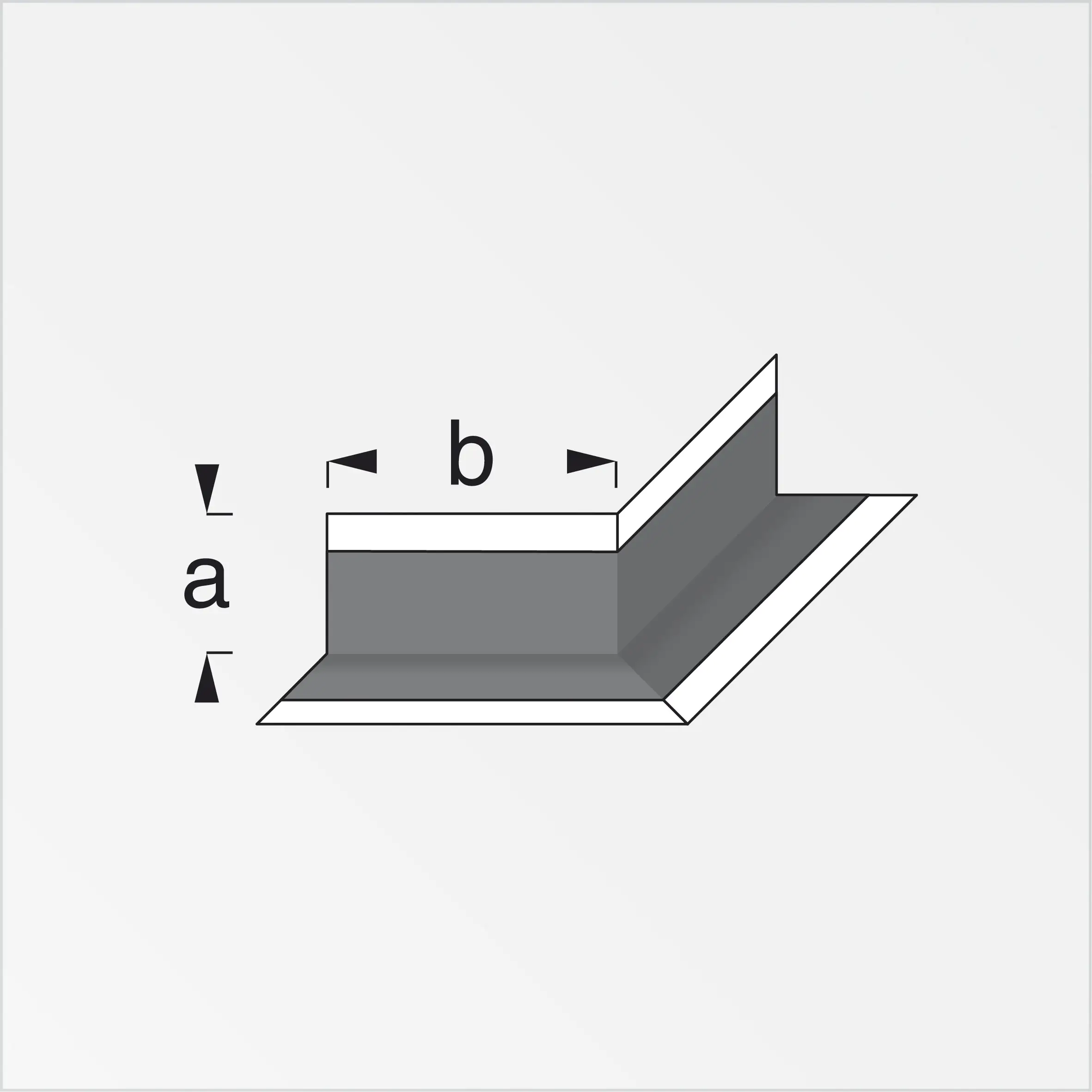 alfer Aussenecken 125 mm 125 x 162.5 mm PVC (Kunststoff) glatt grau