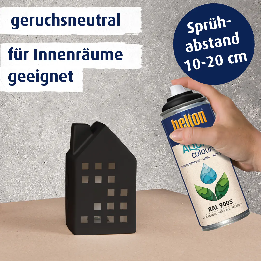 belton free Lackspray AQUAcolours 400 ml tiefschwarz seidenglanz