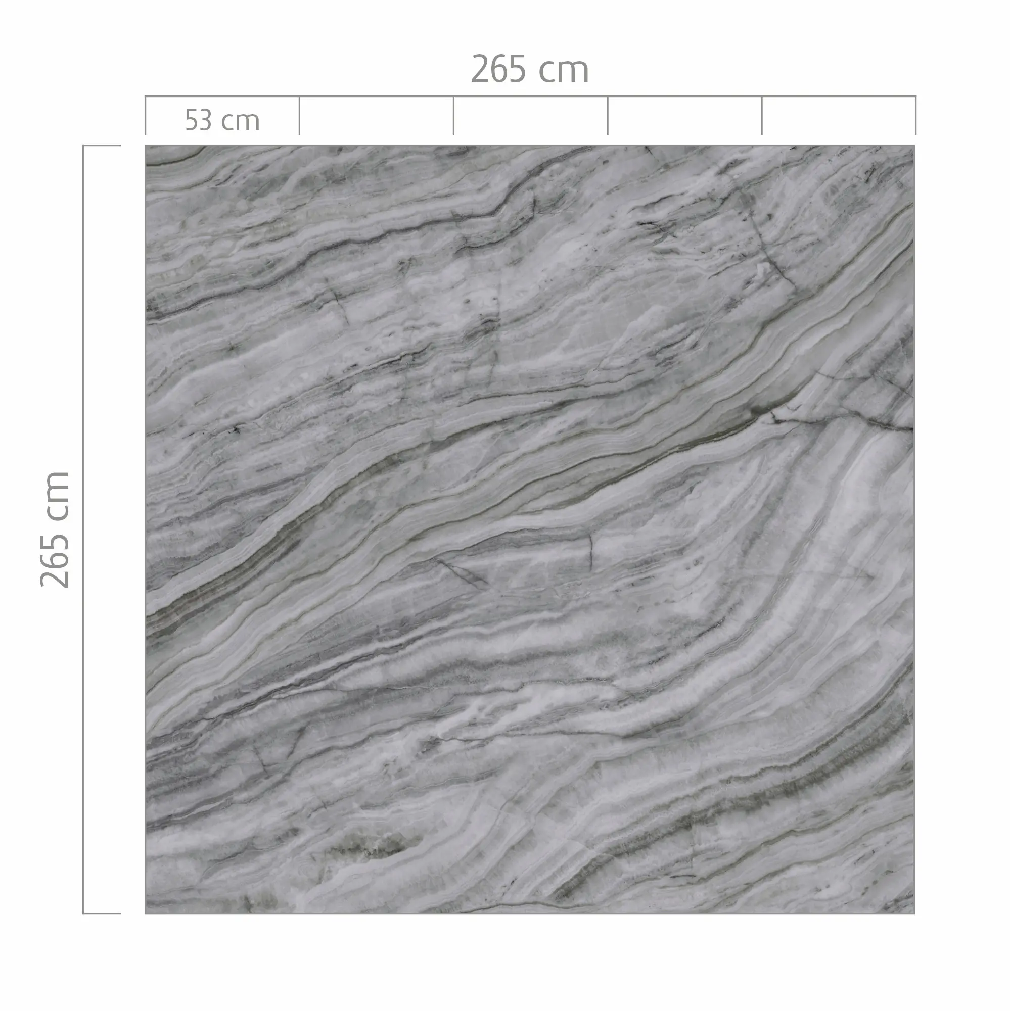 Rasch Vlies Fototapete 364569 Grau-Dunkelgrau Muster & Motive 2,65 m x 2,65 m