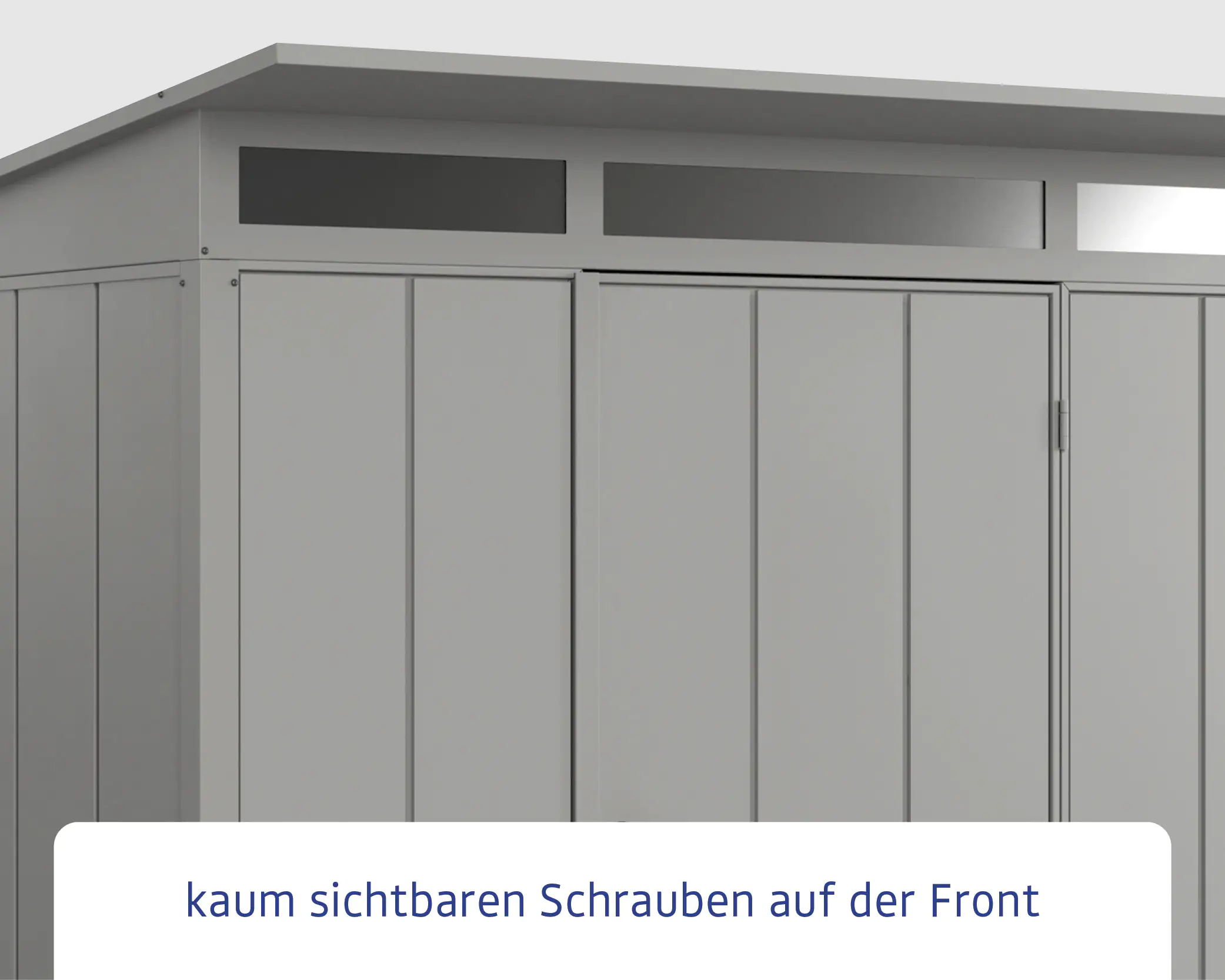 EcoStar Gerätehaus Elegant-P Typ 2 graualuminium 247,9 x 283,4 x 232,3 cm