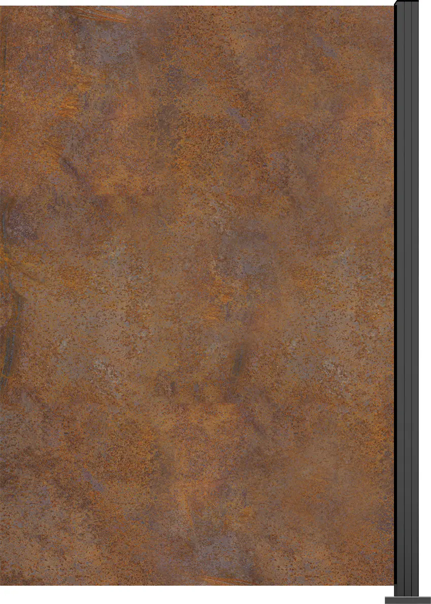 Ambiente Glaszaun Erweiterungsset Klarglas 187 x 124,2 cm mit Motivdruck anthrazit