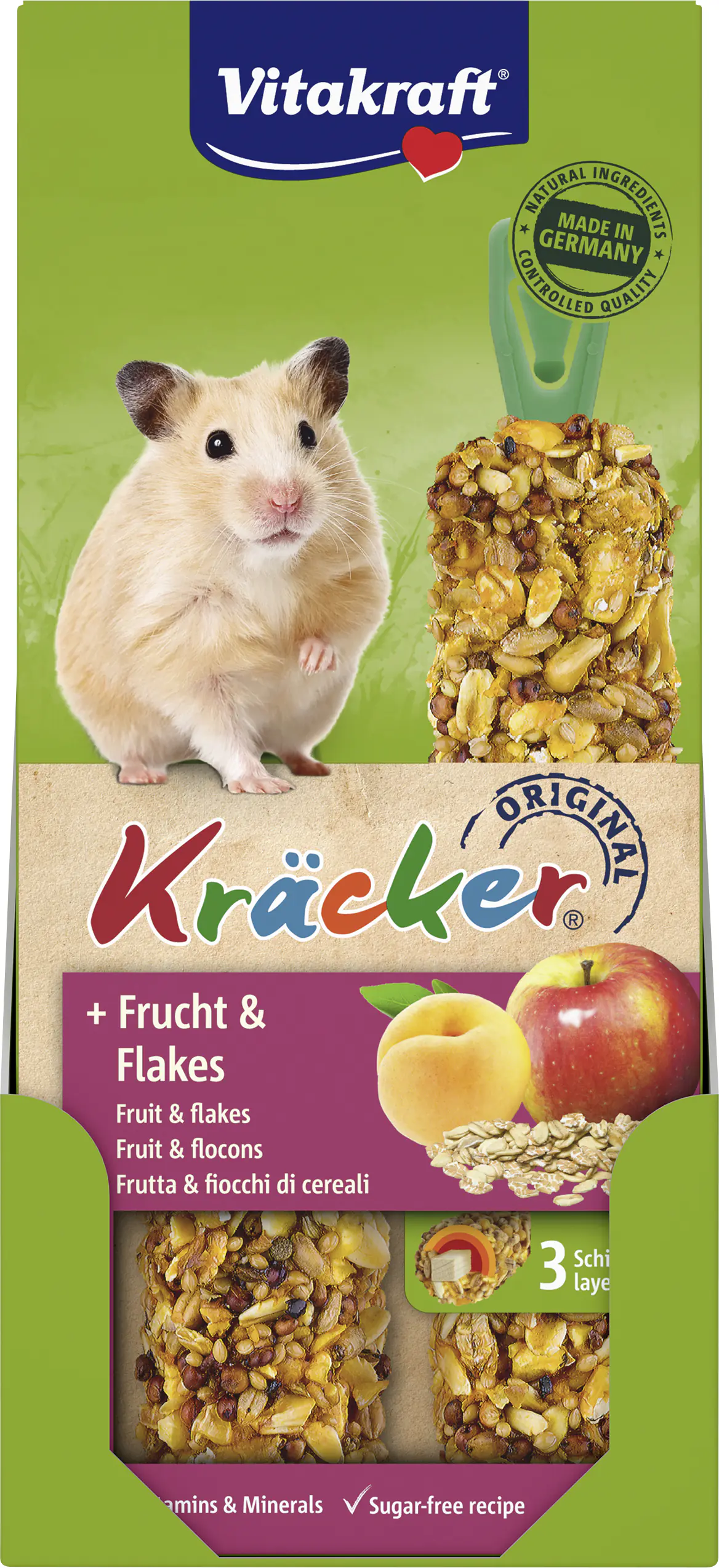 Vitakraft Kräcker® Frucht & Flakes 2 Stück / 112 g