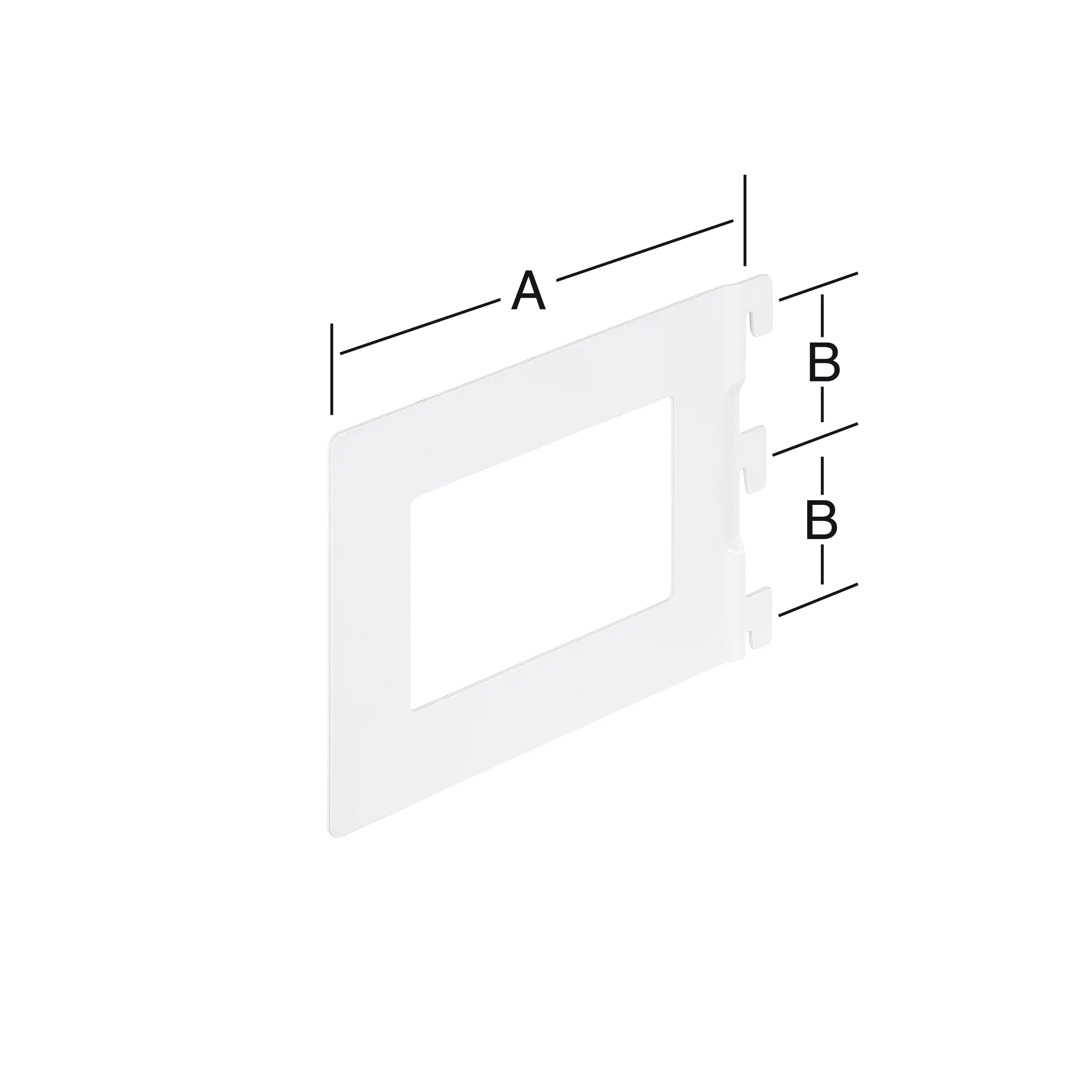 Trendline Bücherbügel weiß 14,2 x 11,8 cm