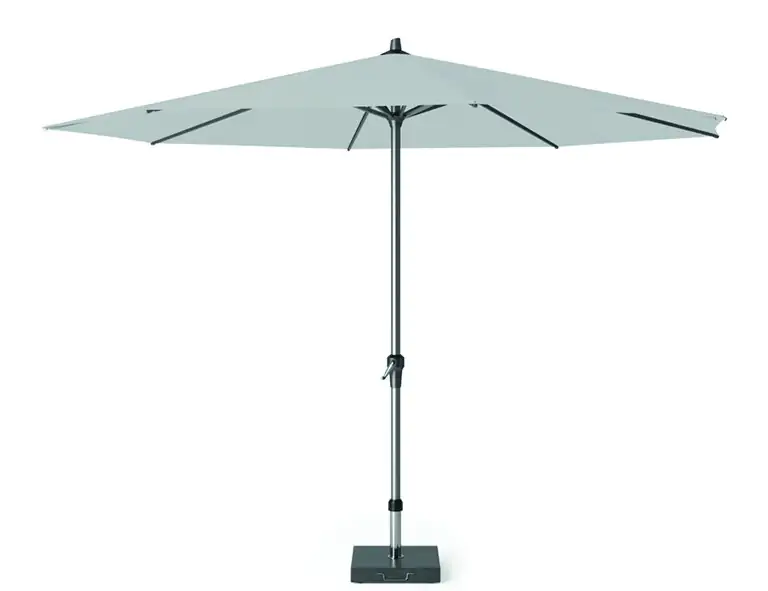 Siena Garden Mittelstockschirm Avio grau Ø 350 cm